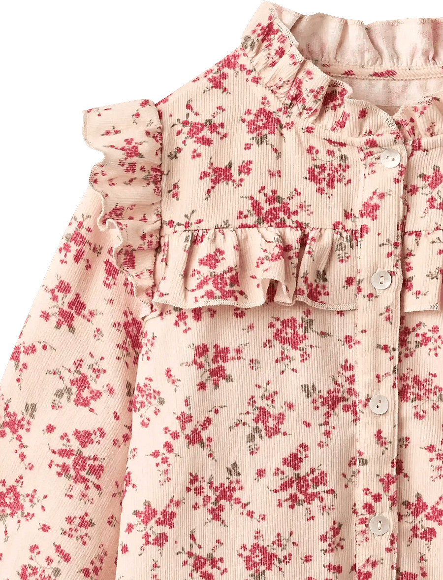 Wheat - Shirt L/S Noreen - bluser & tunikaer - almond peach flowers - 2