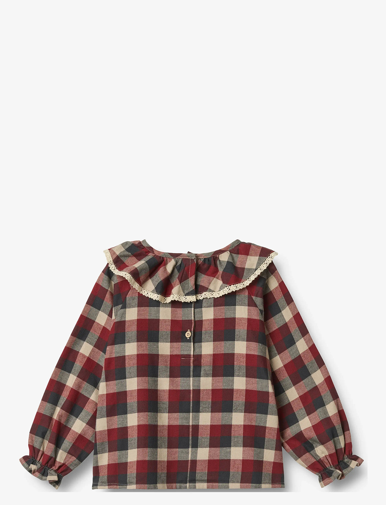 Wheat - Blouse L/S Elin - blusen & tuniken - red blue check - 1