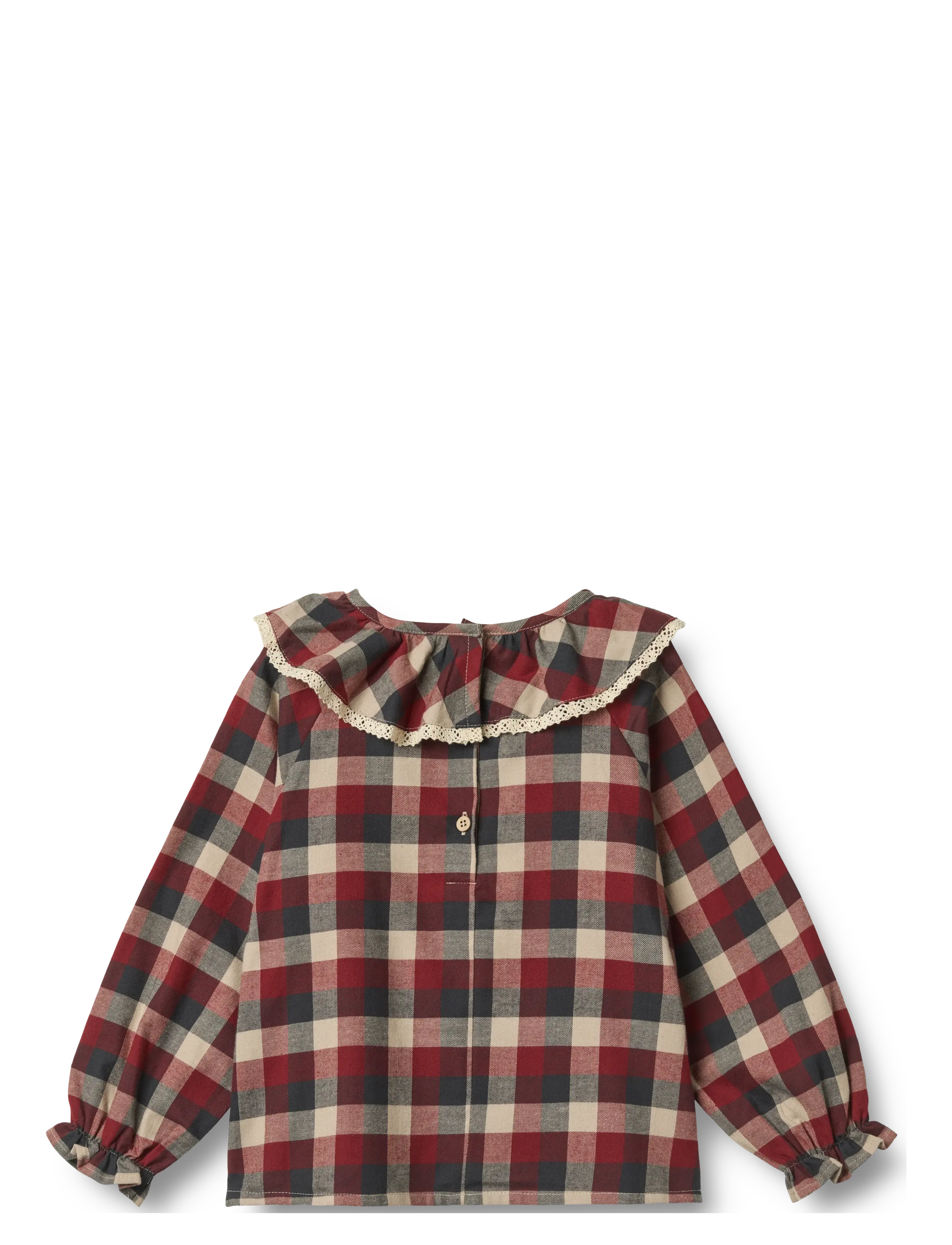 Wheat - Blouse L/S Elin - blusen & tuniken - red blue check - 1