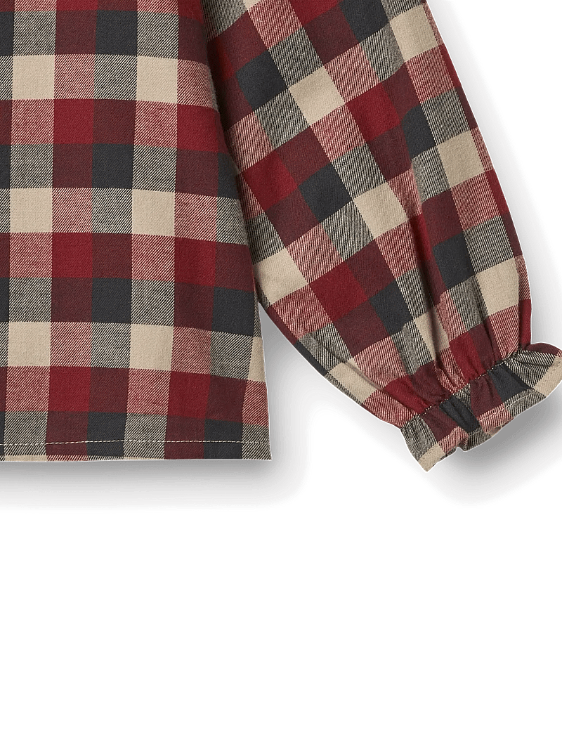 Wheat - Blouse L/S Elin - blusen & tuniken - red blue check - 2