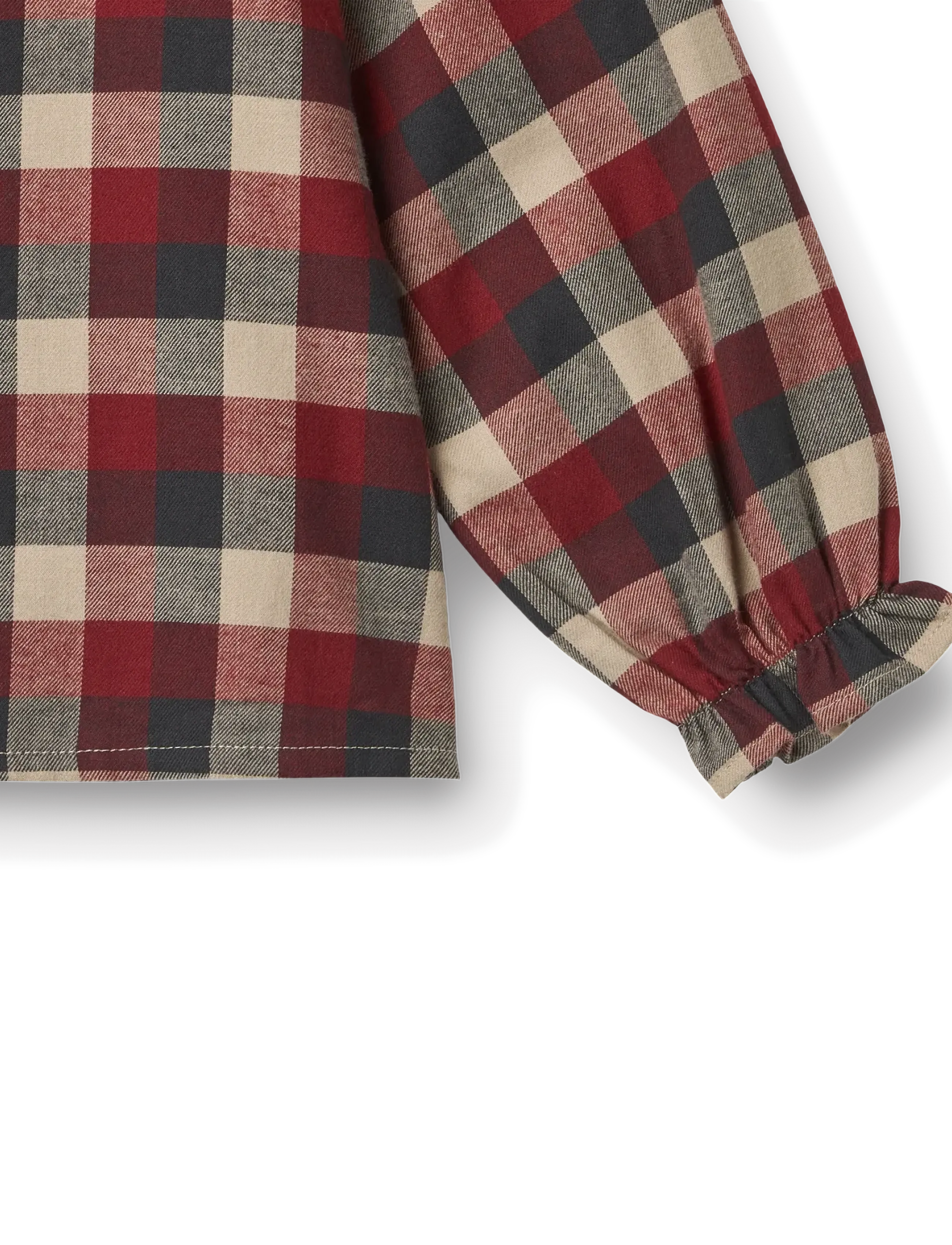 Wheat - Blouse L/S Elin - blusen & tuniken - red blue check - 2