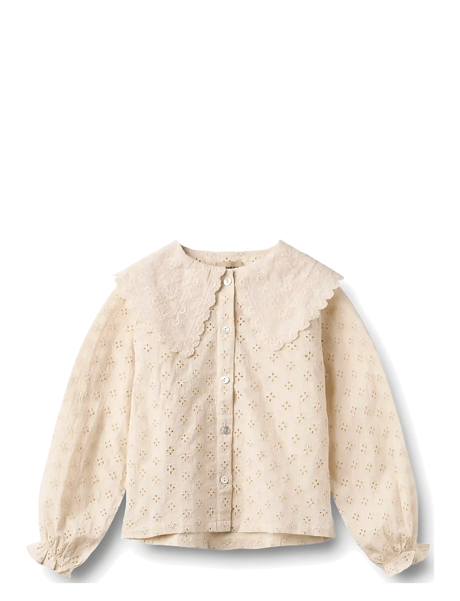 Wheat - Shirt L/S Flora - langärmlige hemden - almond peach - 0