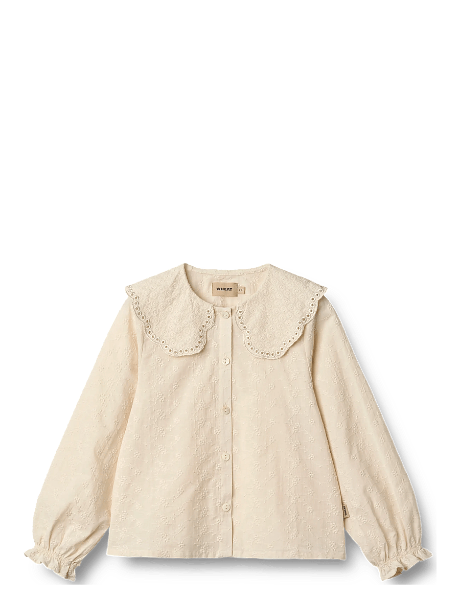 Wheat - Shirt L/S Flora - eggshell - 0
