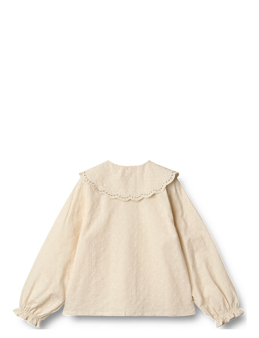 Wheat - Shirt L/S Flora - eggshell - 1