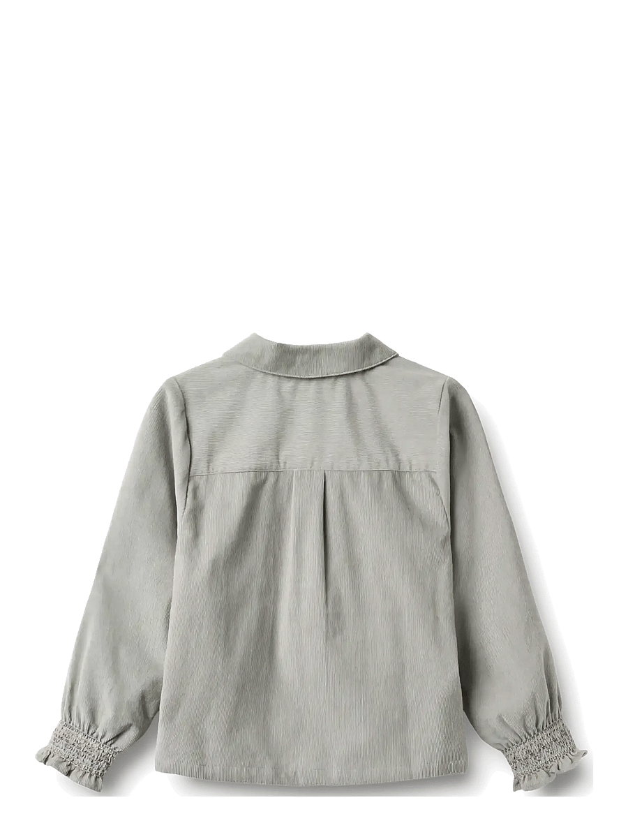 Wheat - Shirt L/S Millie - långärmade skjortor - slightly blue - 2