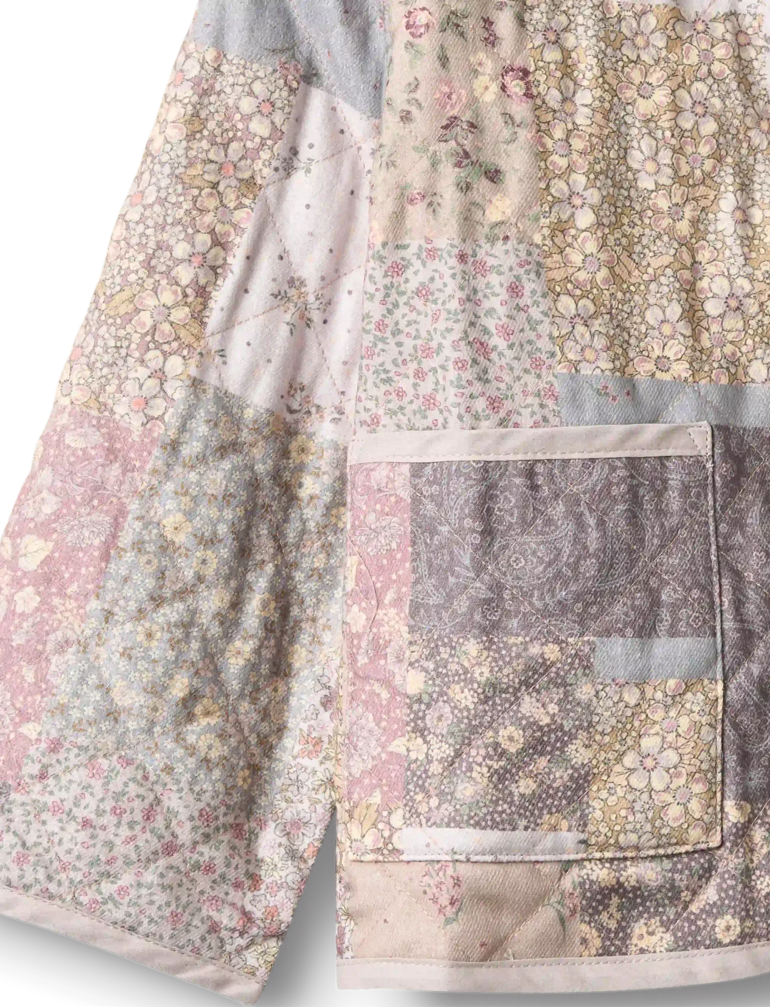 Wheat - Quilt Jacket Ima - quilted jackets - patchwork flowers - 3