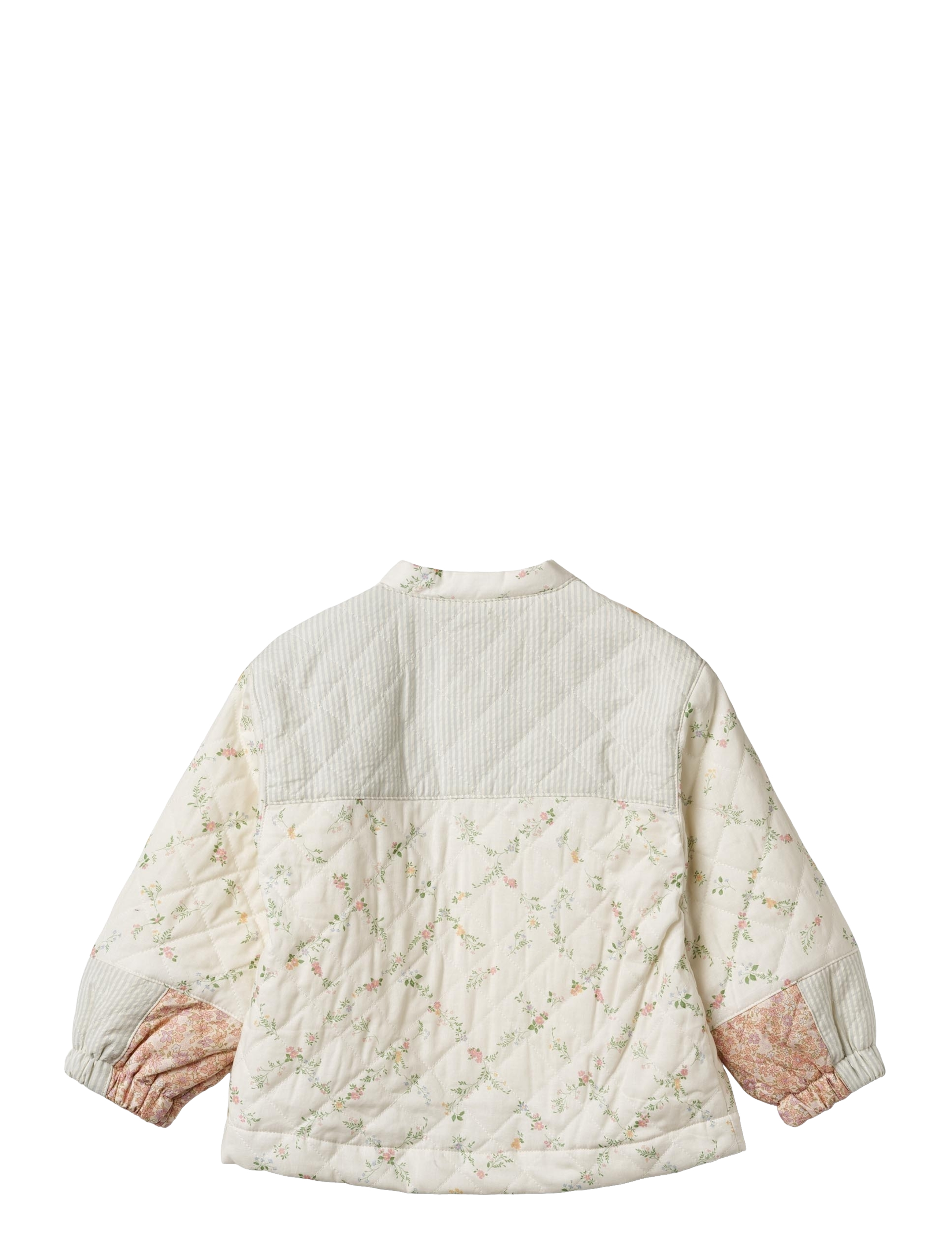 Wheat - Quilt Jacket Inga - ivory checked flowers - 2