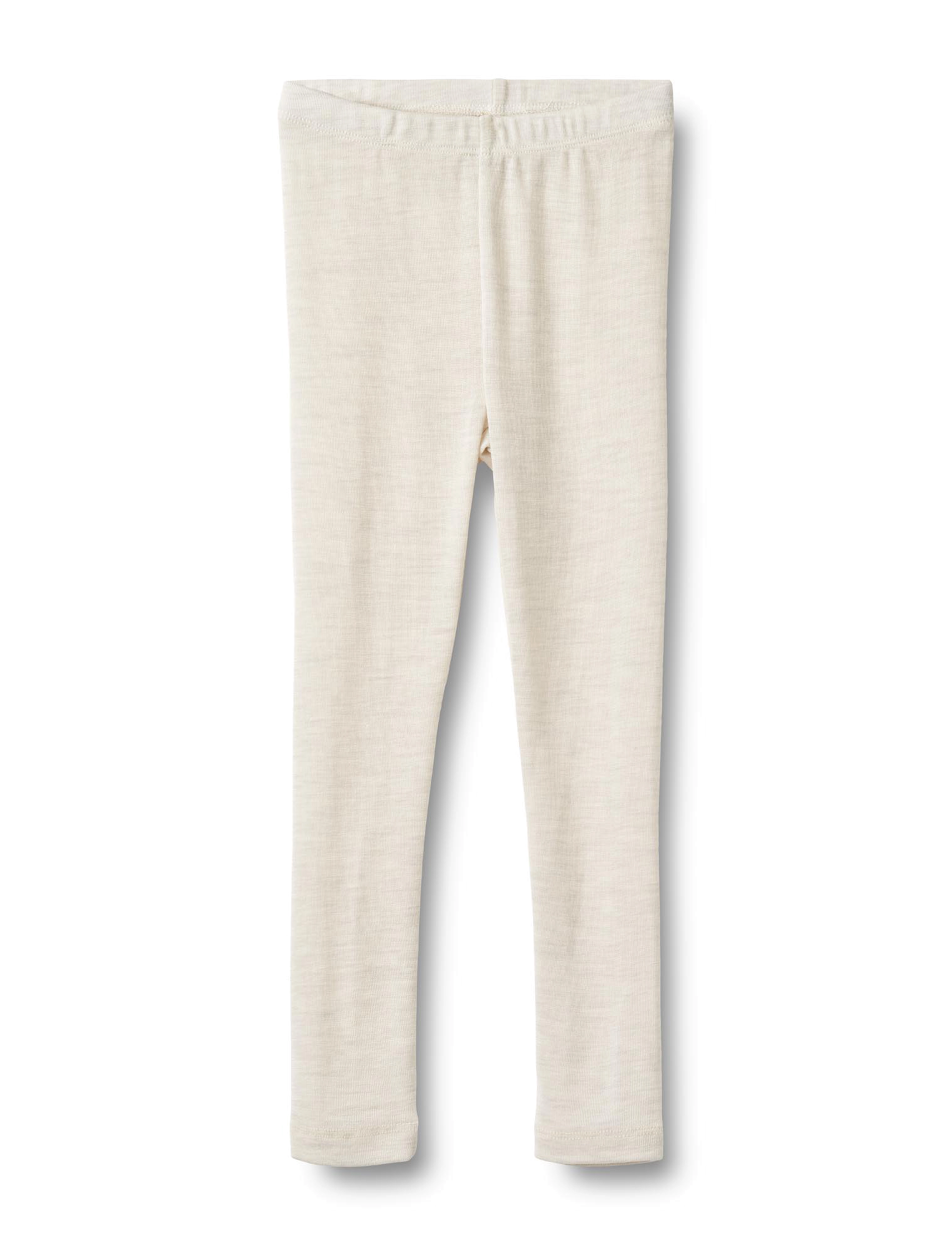 Wheat Wool Leggings Agi - Aluskihina kantavad rõivad - EGGSHELL MELANGE / cream