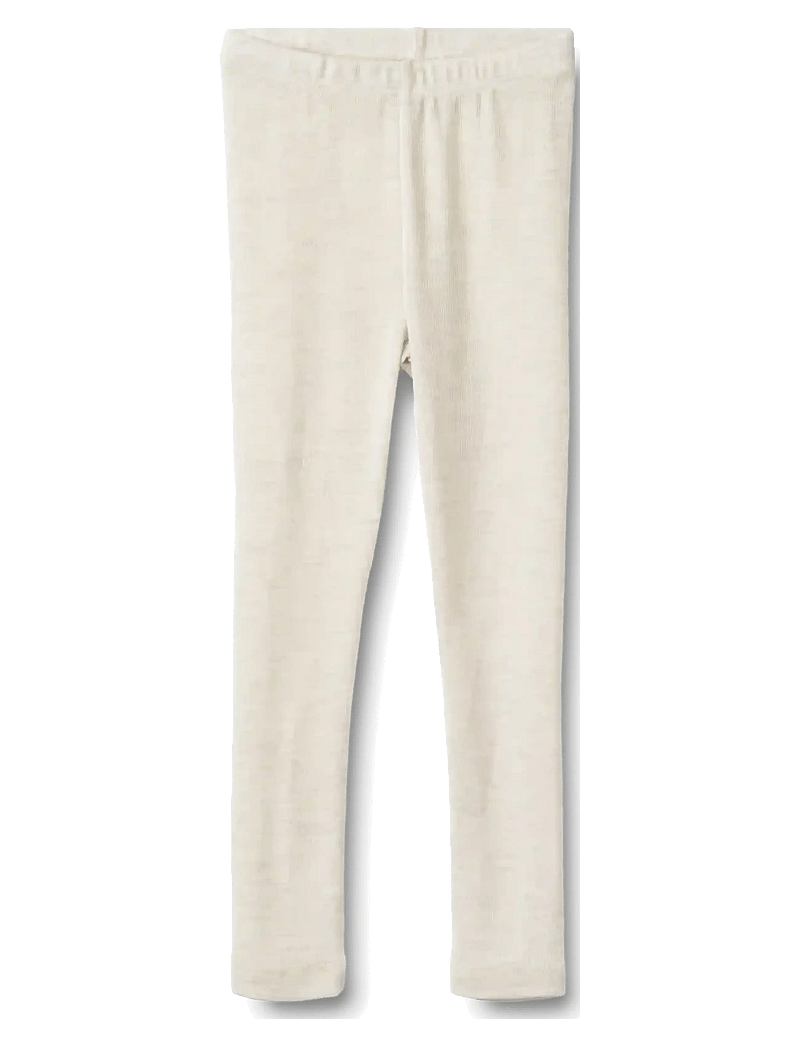 Wheat - Wool Leggings Agi - funkionsunterwäsche - hosen - eggshell melange - 0