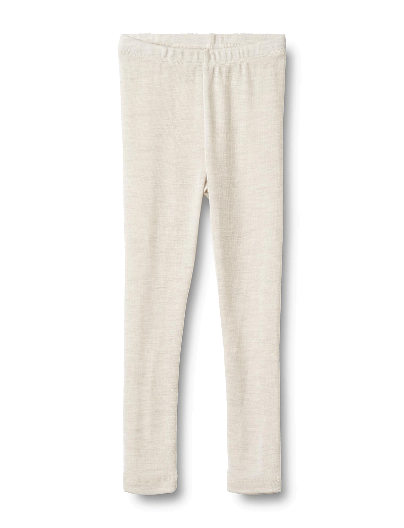 Wheat - Wool Leggings Agi - leggings - eggshell melange - 0