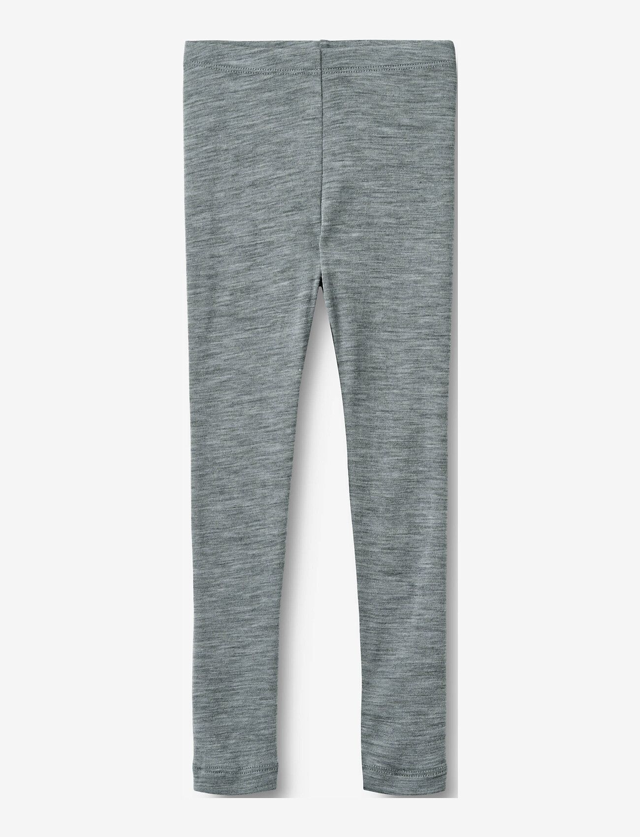 Wheat - Wool Leggings Agi - funkionsunterwäsche - hosen - melange grey - 0