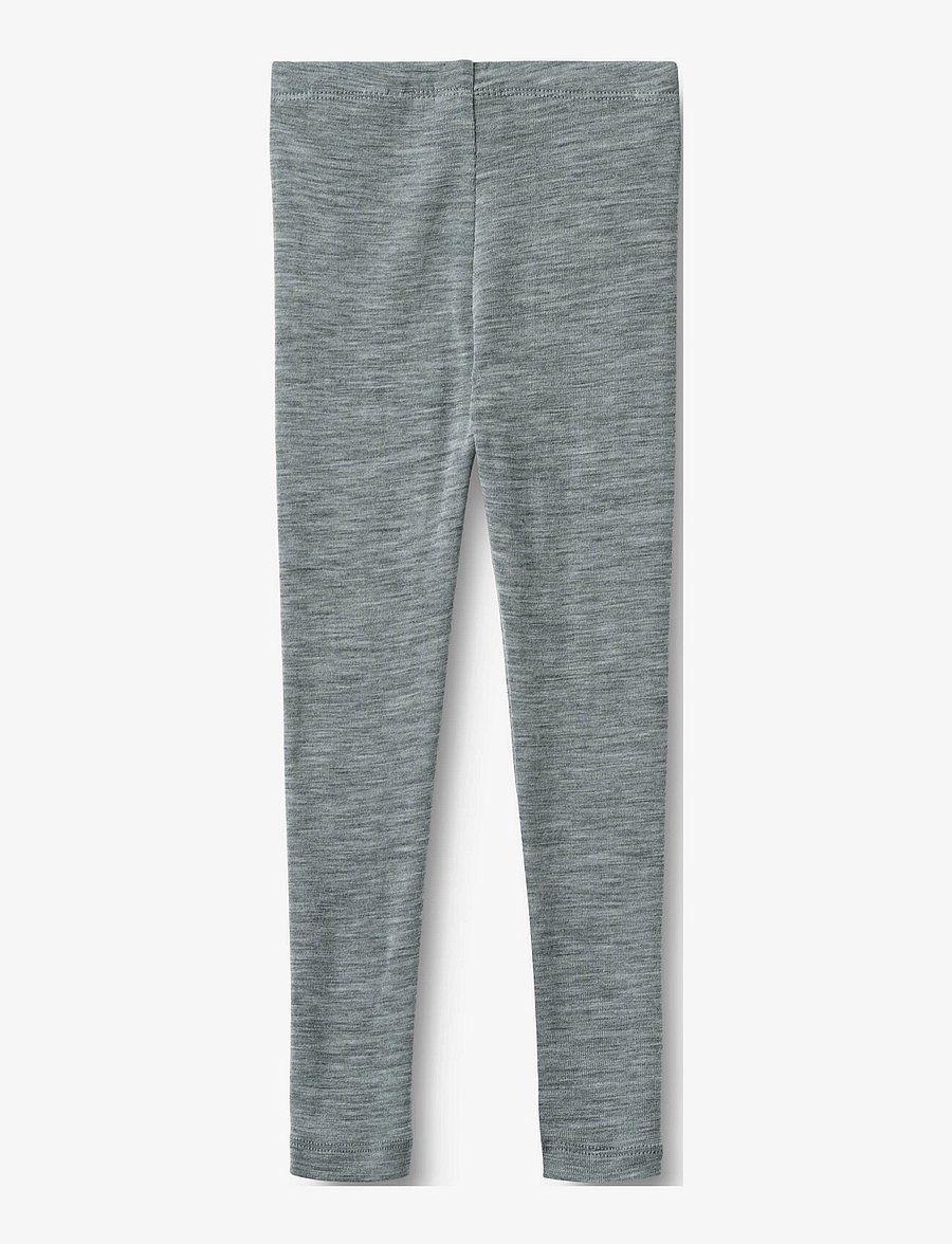 Wheat - Wool Leggings Agi - aluskihina kantavad püksid - melange grey - 1