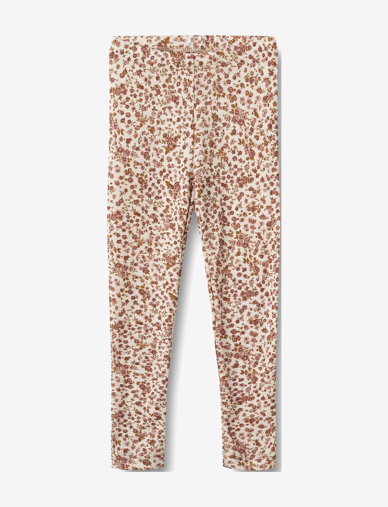 Wheat - Wool Leggings Agi - leggings - rose flowers - 0