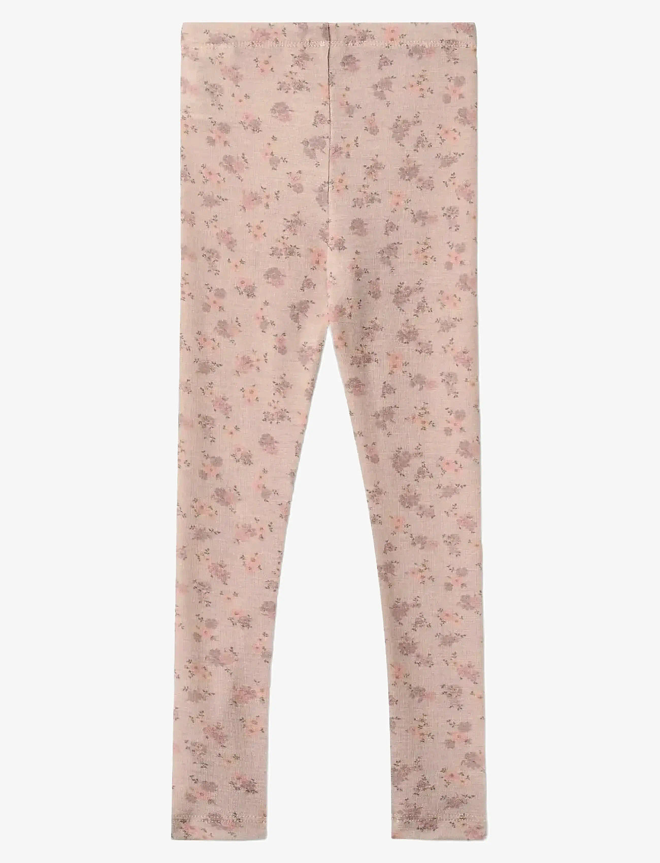 Wheat - Wool Leggings Agi - höstkläder - lilac flowers - 0