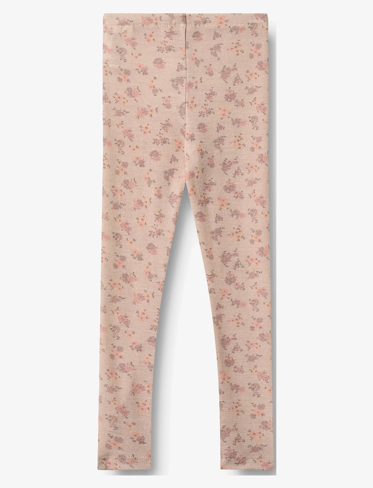 Wheat - Wool Leggings Agi - höstkläder - lilac flowers - 1