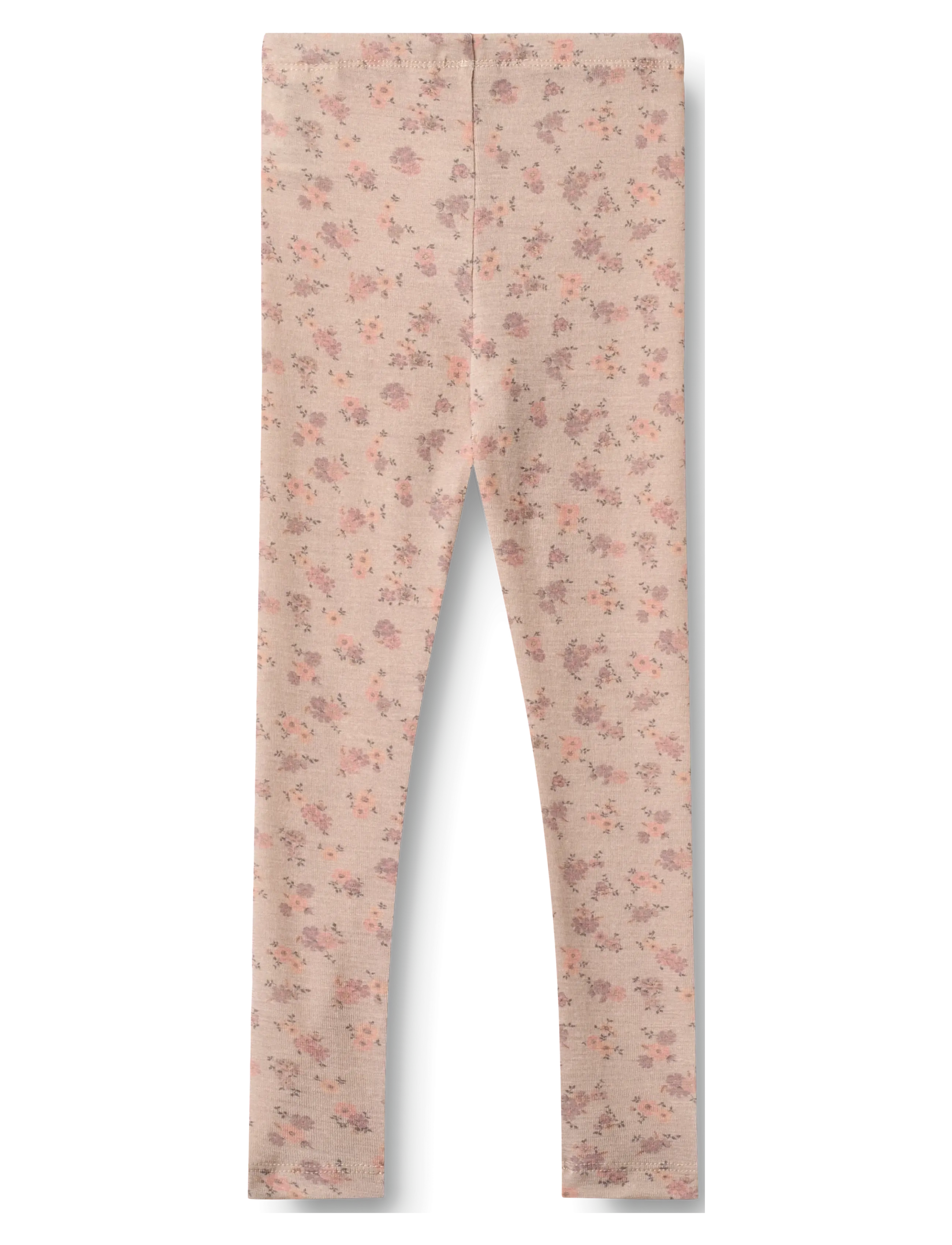 Wheat - Wool Leggings Agi - laveste priser - lilac flowers - 1