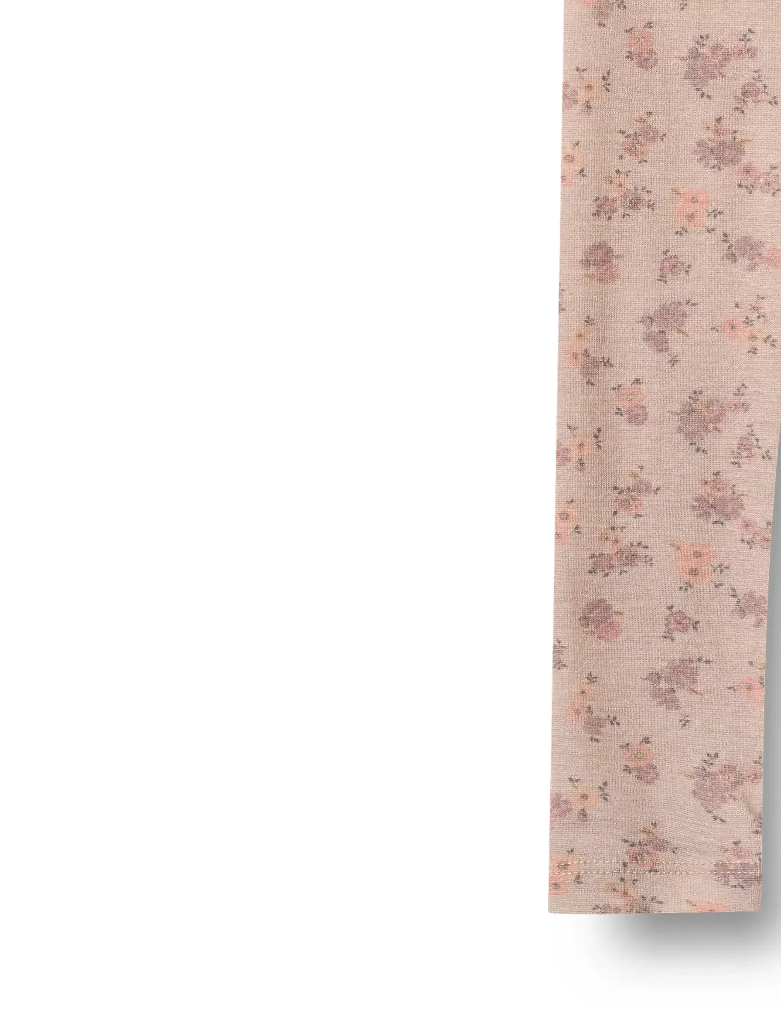 Wheat - Wool Leggings Agi - laveste priser - lilac flowers - 2
