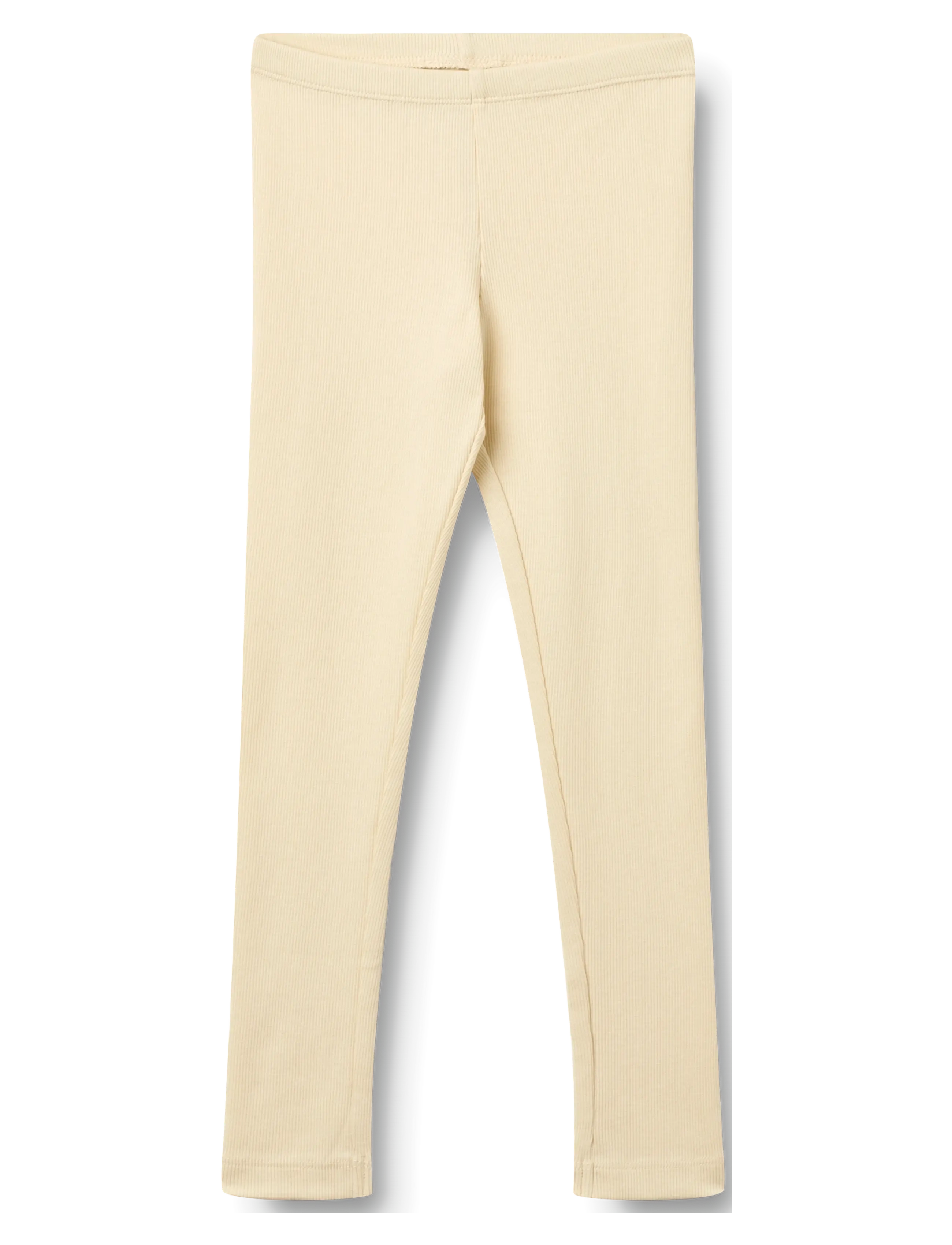 Wheat Rib Leggings Maddy - Leggings - BARELY APRICOT / yellow