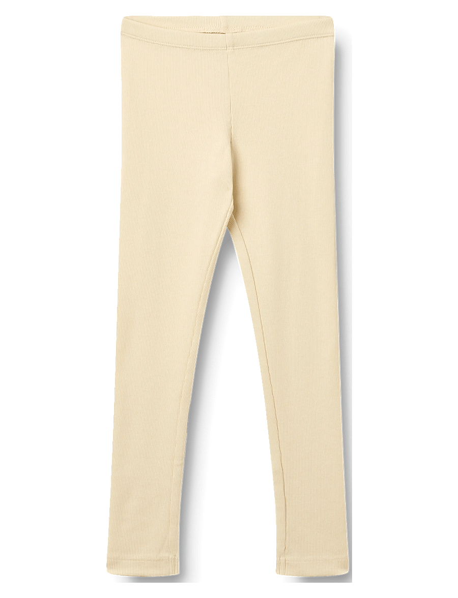 Wheat - Rib Leggings Maddy - retuusid - barely apricot - 0