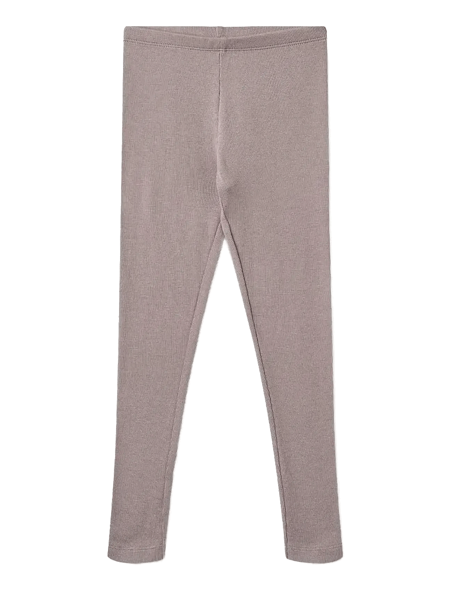 Wheat - Rib Leggings Maddy - retuusid - dusty purple - 0