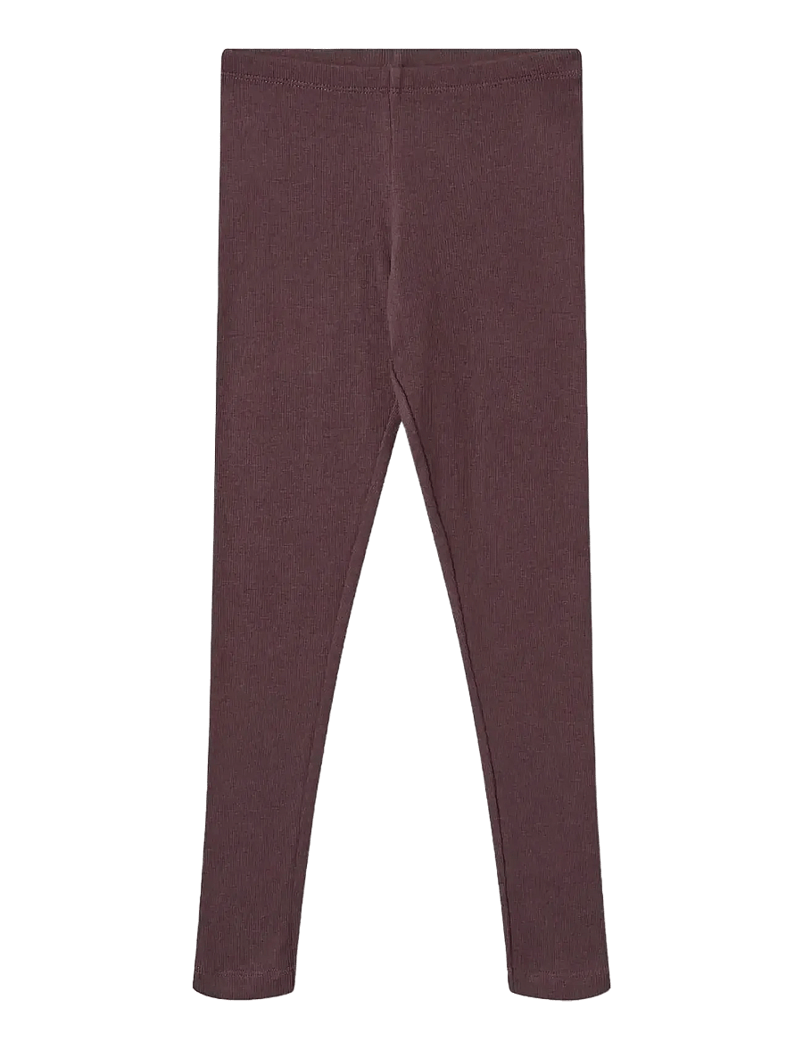 Wheat - Rib Leggings Maddy - leggings - fudge - 0