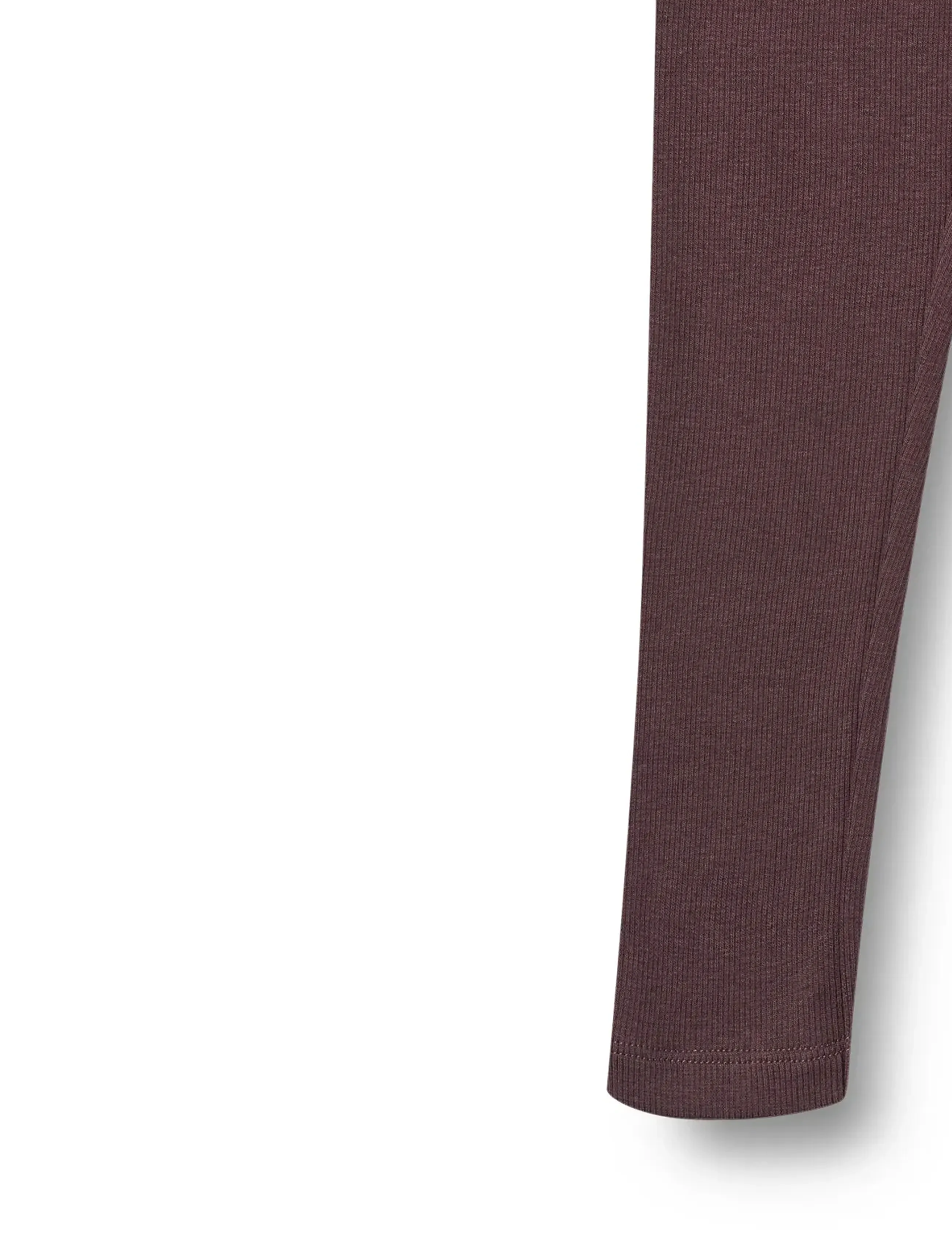 Wheat - Rib Leggings Maddy - leggings - fudge - 2