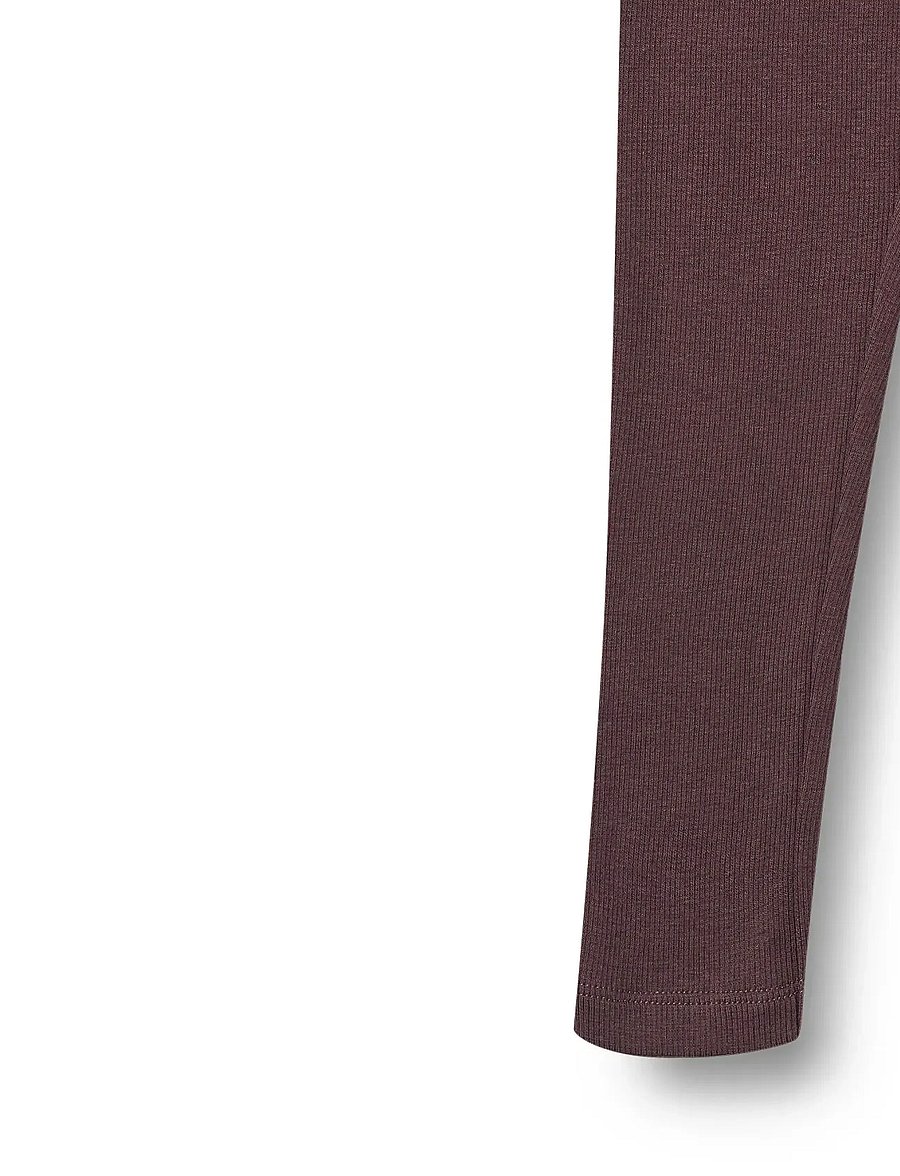 Wheat - Rib Leggings Maddy - leggings - fudge - 2