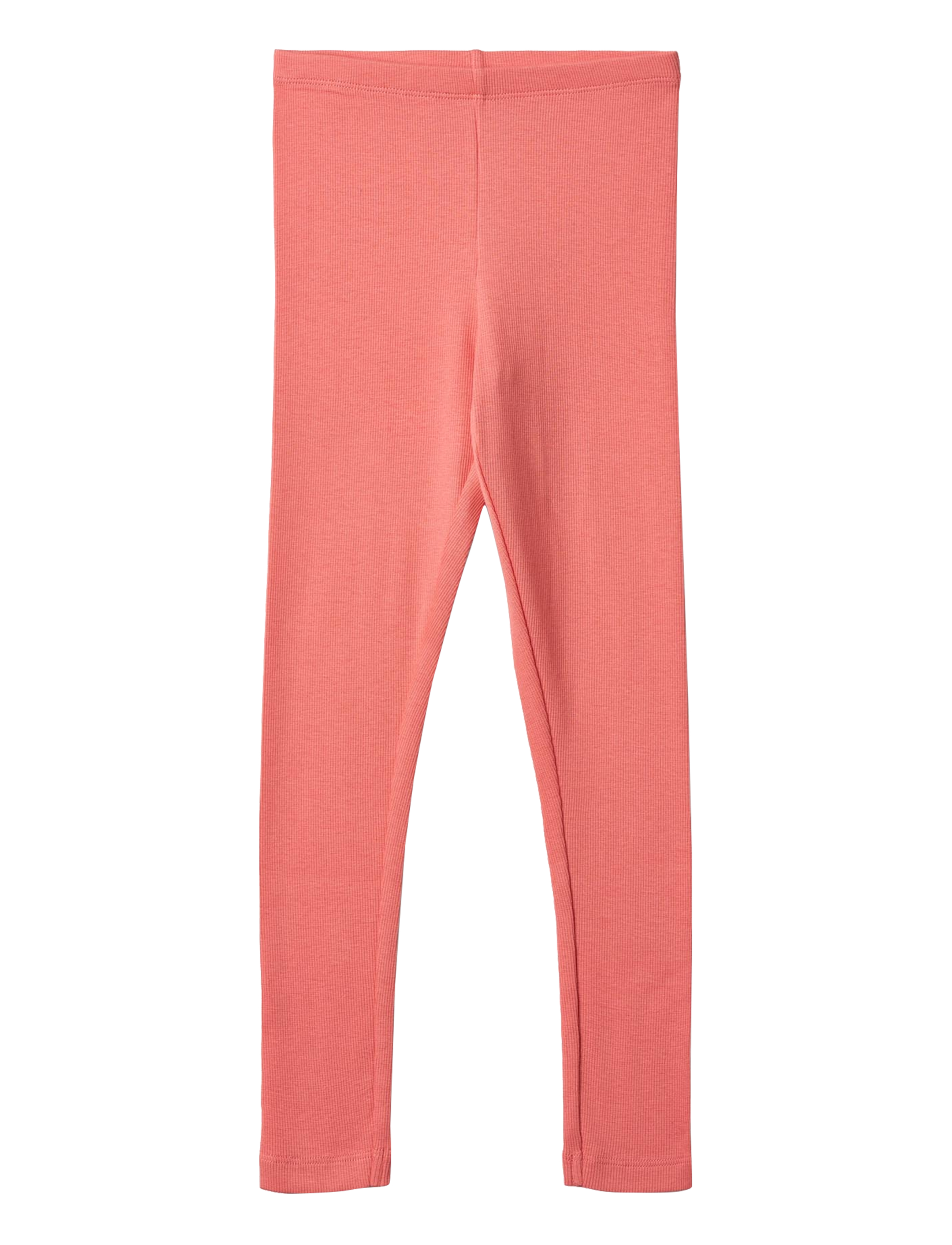 Wheat Rib Leggings Maddy - Alaosat - LIGHT CORAL / coral