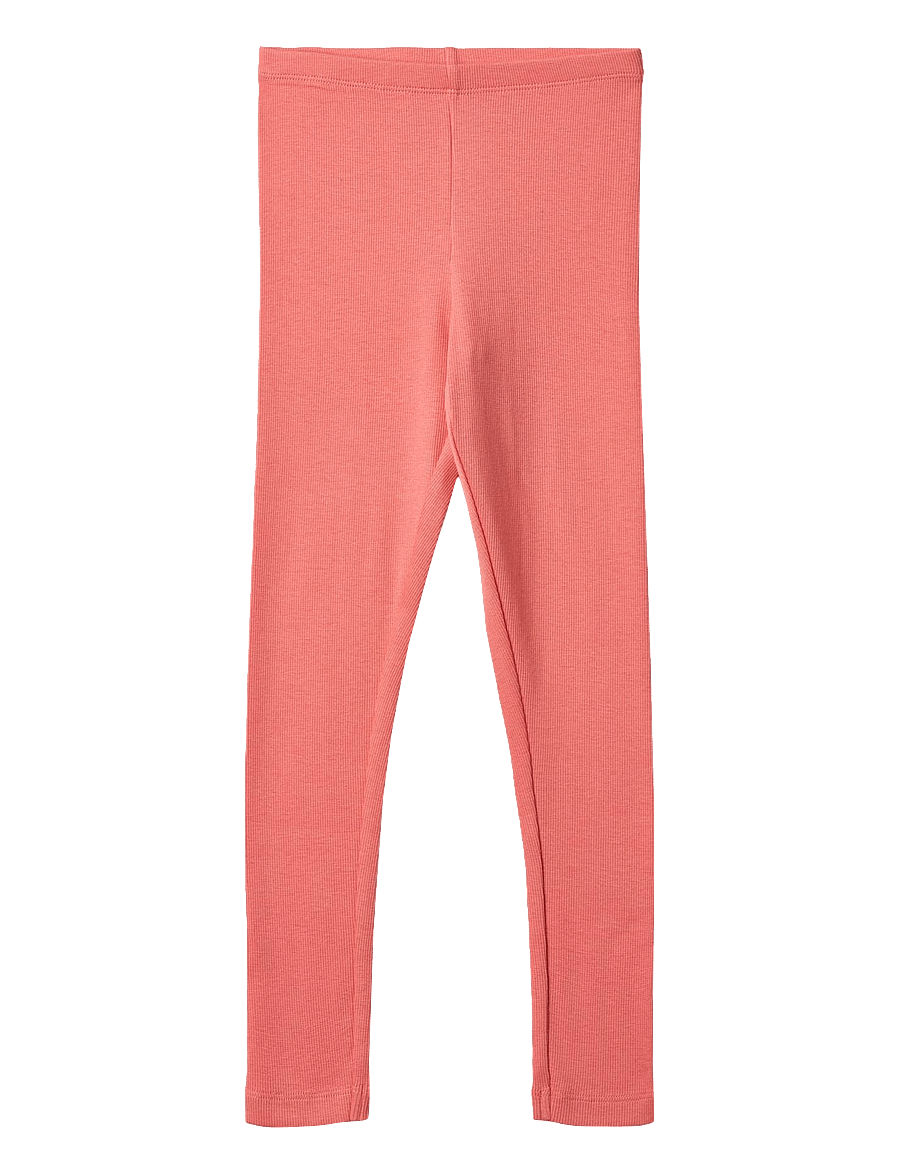 Wheat - Rib Leggings Maddy - retuusid - light coral - 0