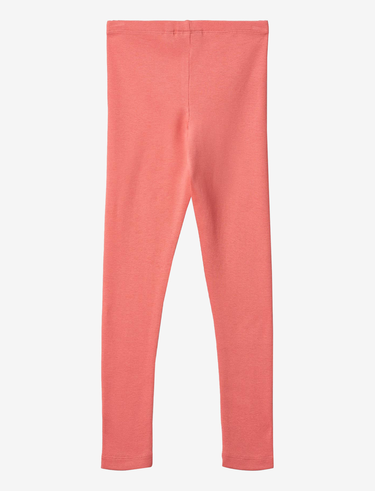 Wheat - Rib Leggings Maddy - efterårstøj - light coral - 1
