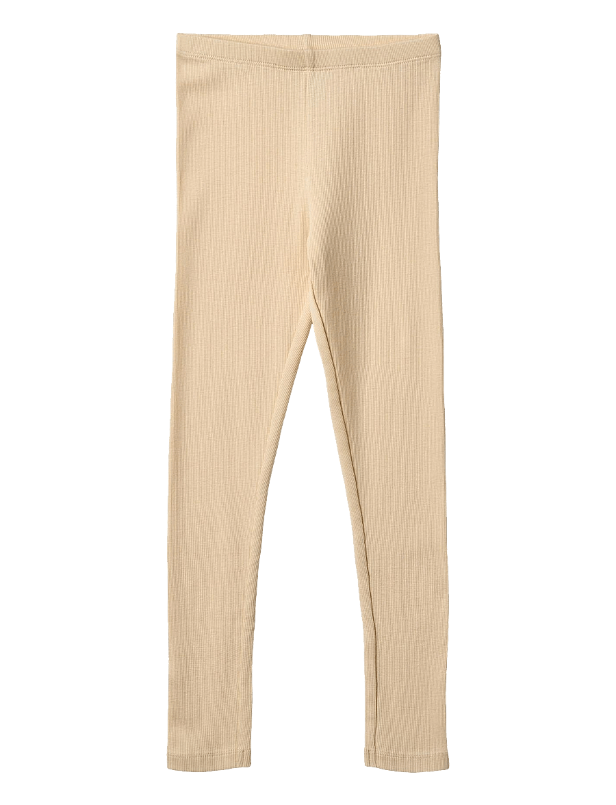 Wheat - Rib Leggings Maddy - leggings - macadamia - 0