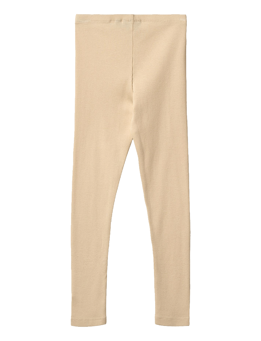 Wheat - Rib Leggings Maddy - leggings - macadamia - 1