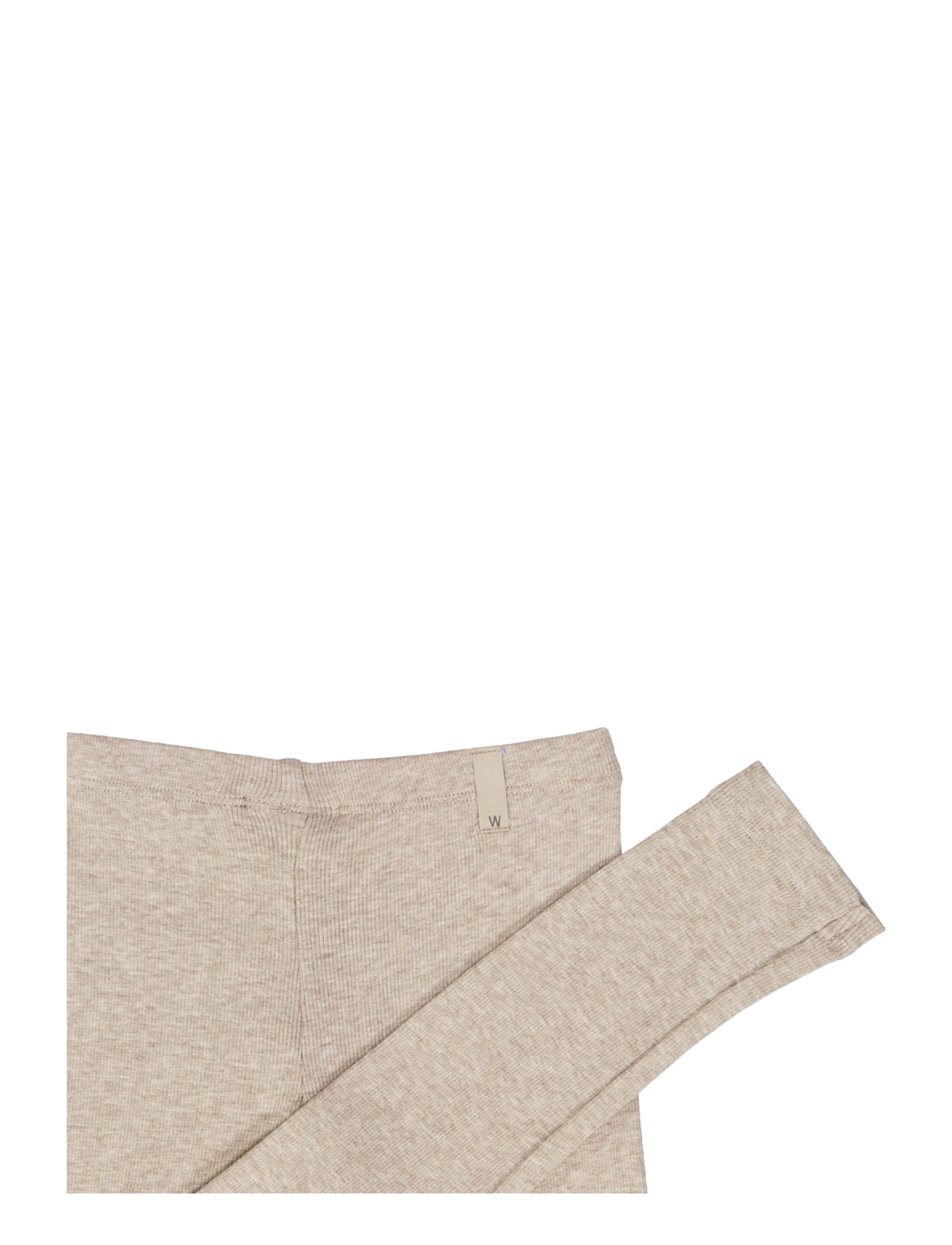 Wheat - Rib Leggings - gravel melange - 1