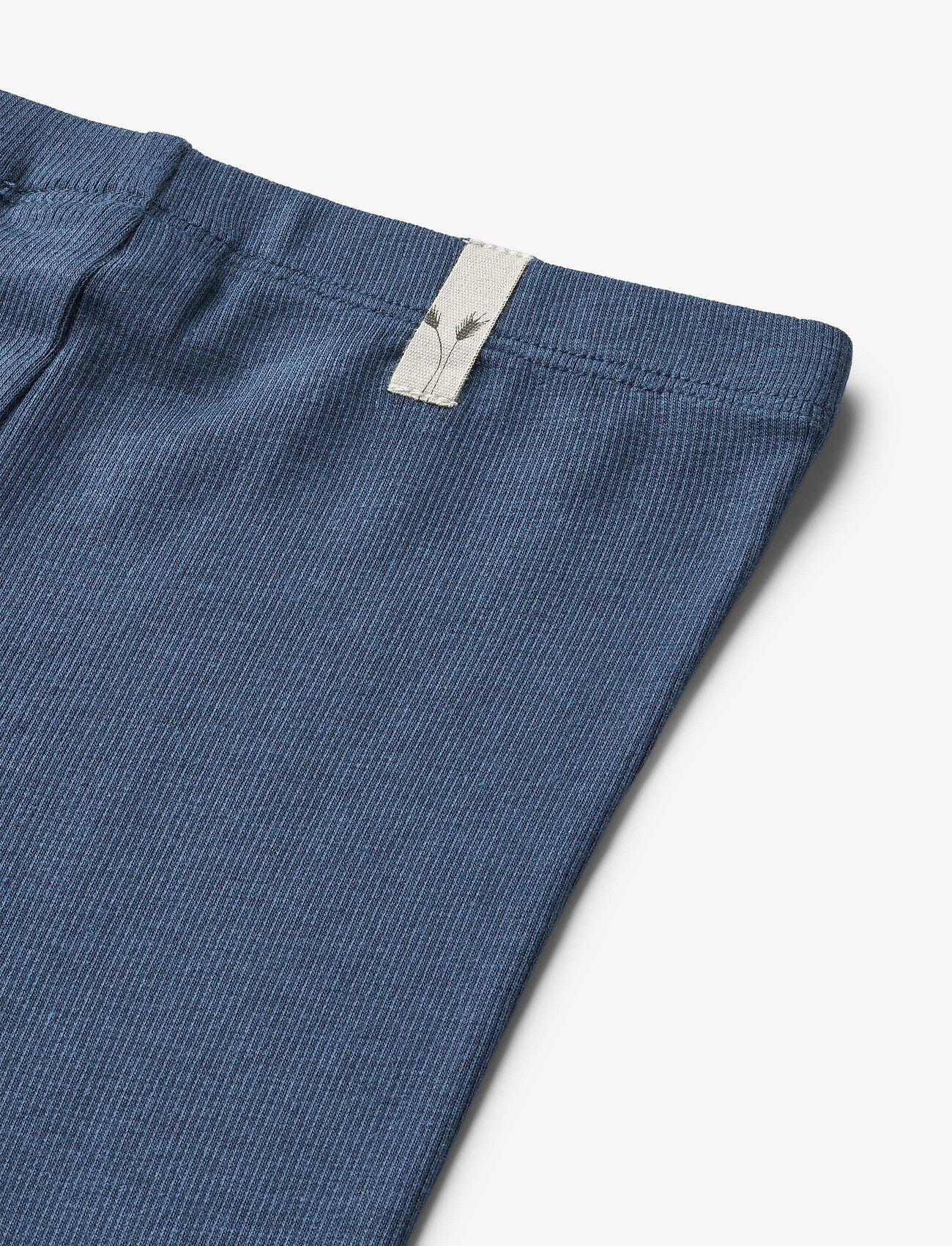 Wheat - Rib Leggings Maddy - blue waves - 2