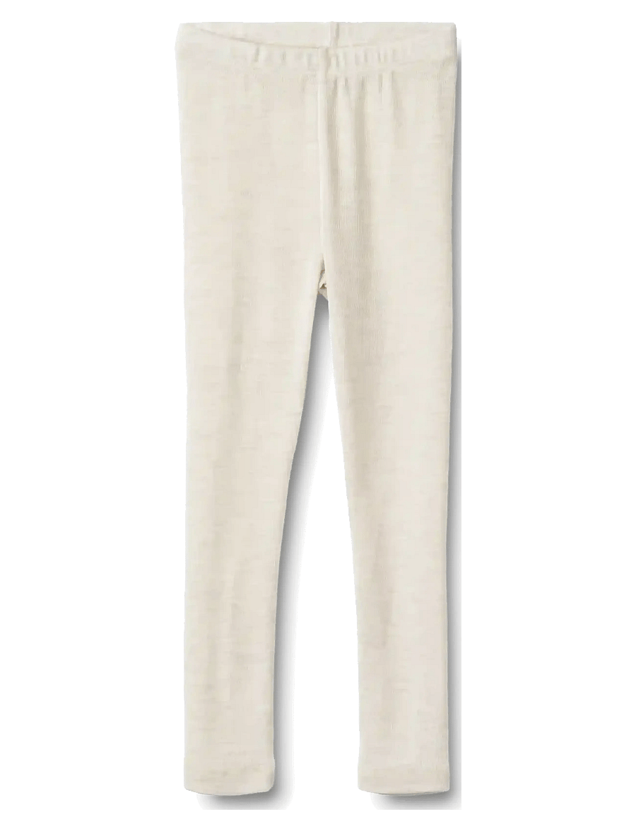 Wheat - Wool Leggings Agi - leggings - eggshell melange - 0