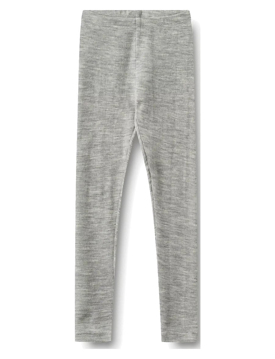 Wheat - Wool Leggings Agi - leggings - melange grey - 0