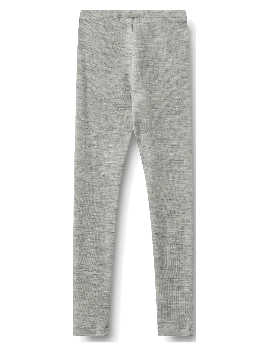 Wheat - Wool Leggings Agi - leggings - melange grey - 1