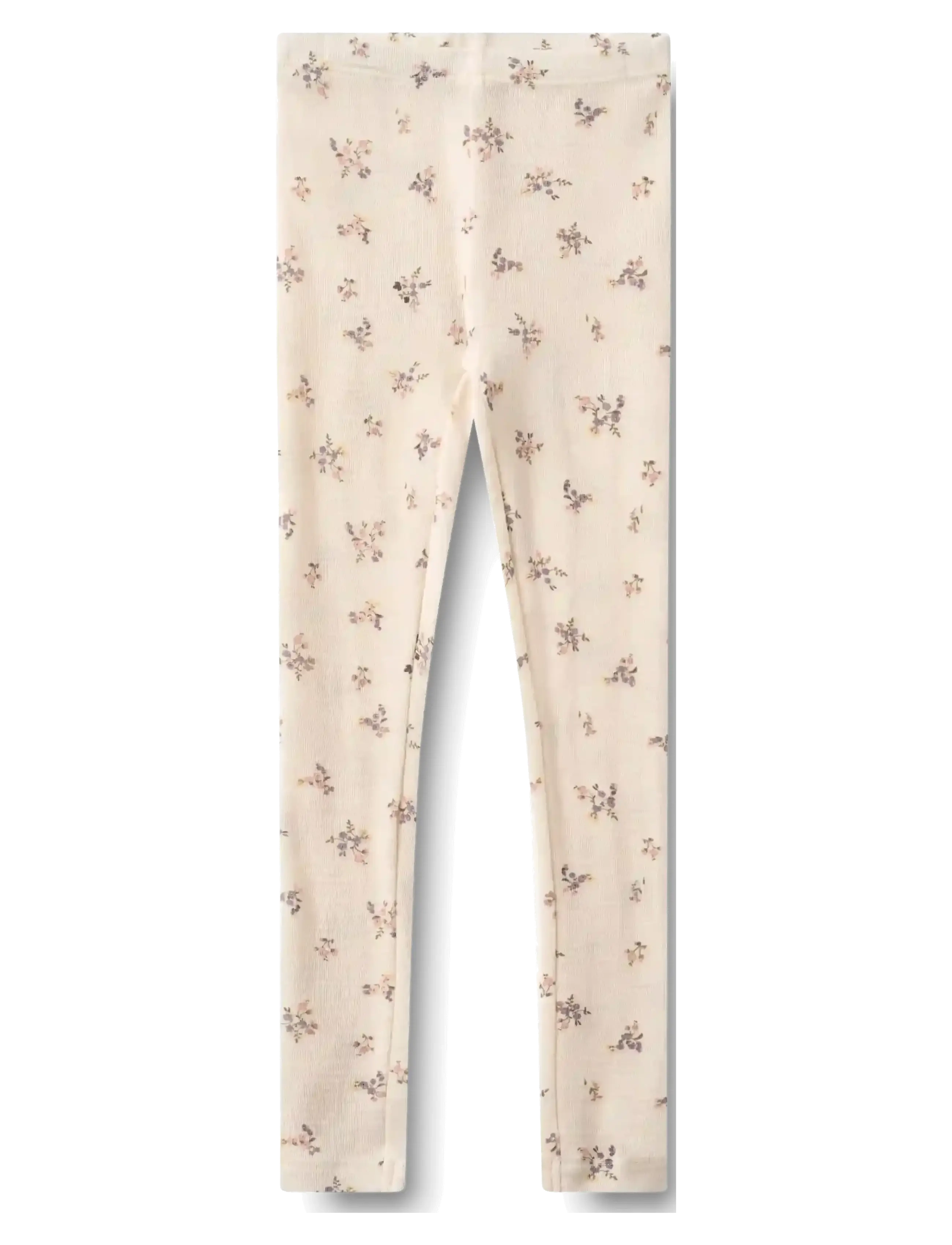 Wheat Wool Leggings Agi - Barn 98-134 - EGGSHELL FLOWERS / cream