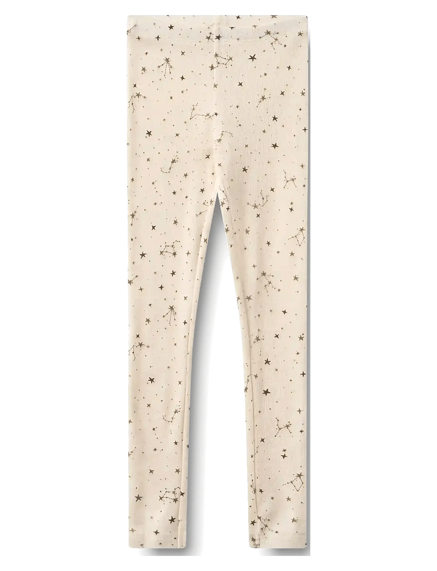 Wheat - Wool Leggings Agi - leggings - eggshell stars - 0
