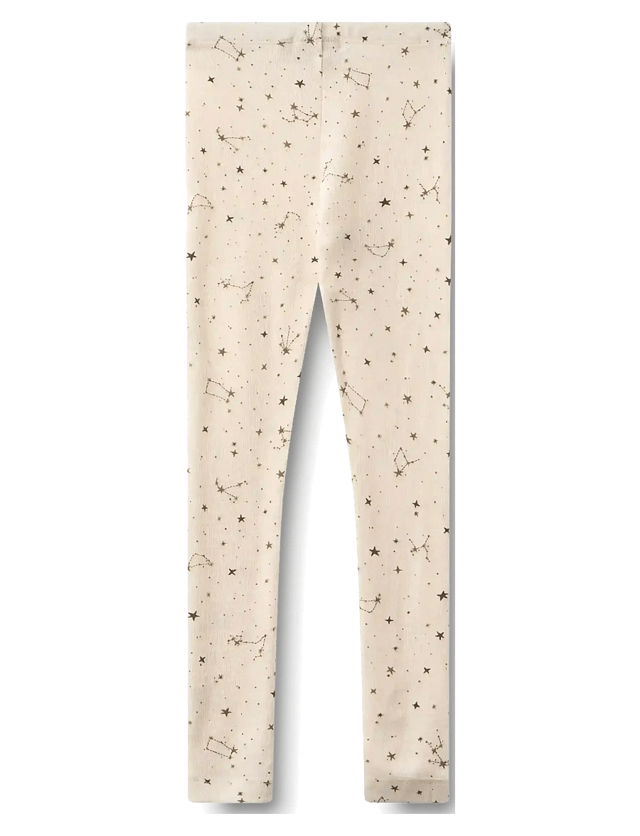 Wheat - Wool Leggings Agi - leggings - eggshell stars - 1