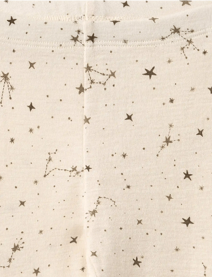 Wheat - Wool Leggings Agi - leggings - eggshell stars - 2