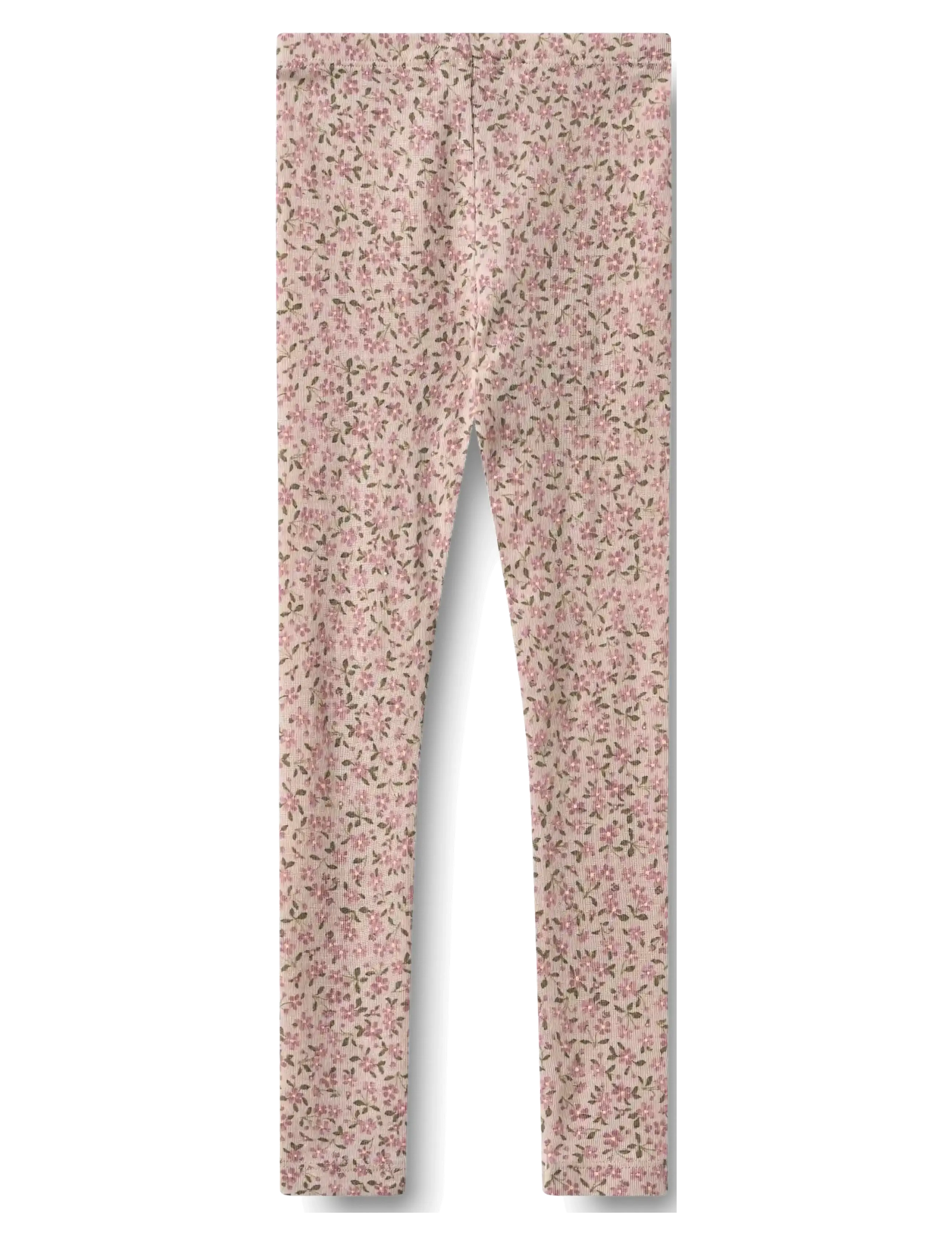 Wheat - Wool Leggings Agi - retuusid - pale lilac flowers - 1