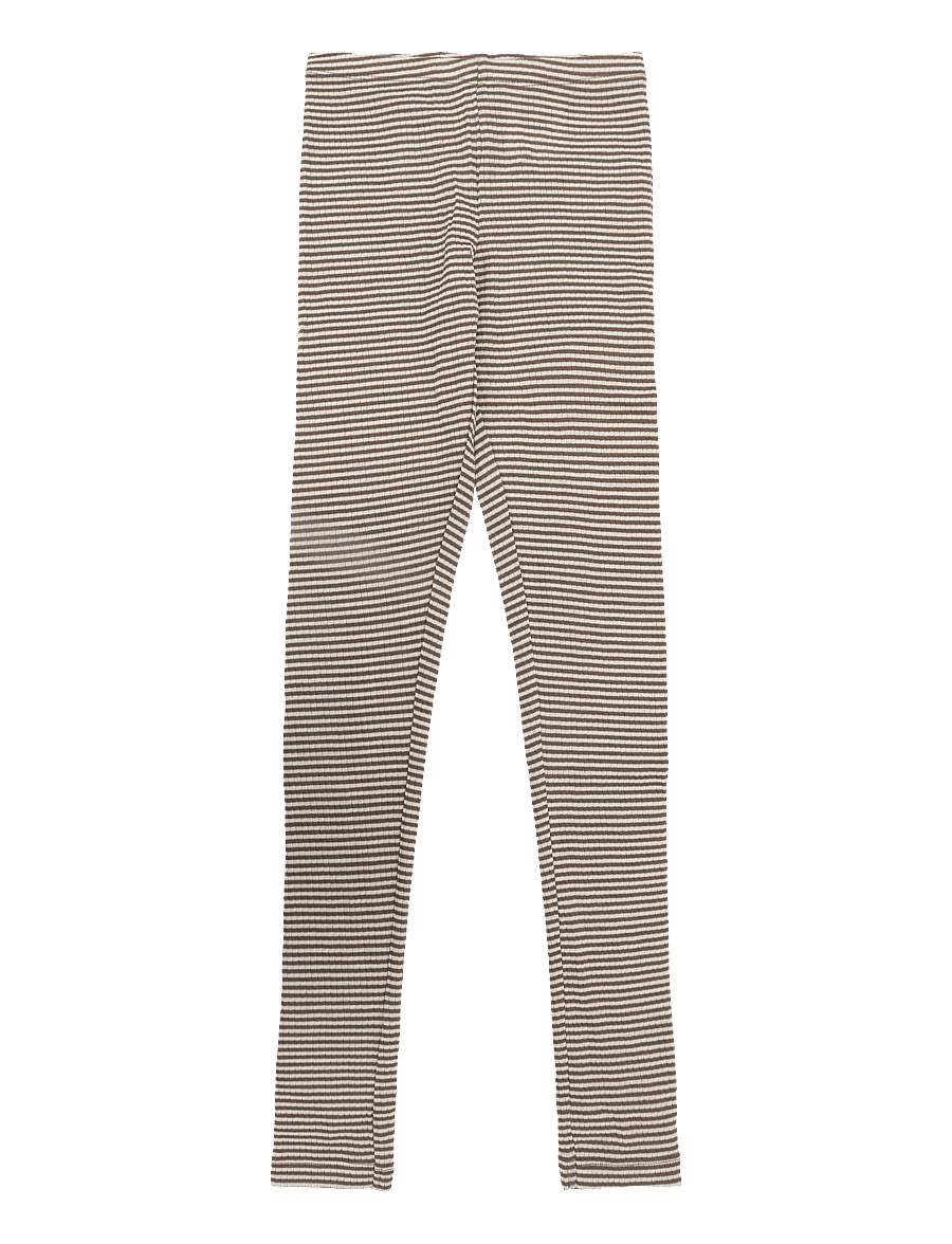 Wheat - Wool Leggings Agi - leggings - wood stripe - 0