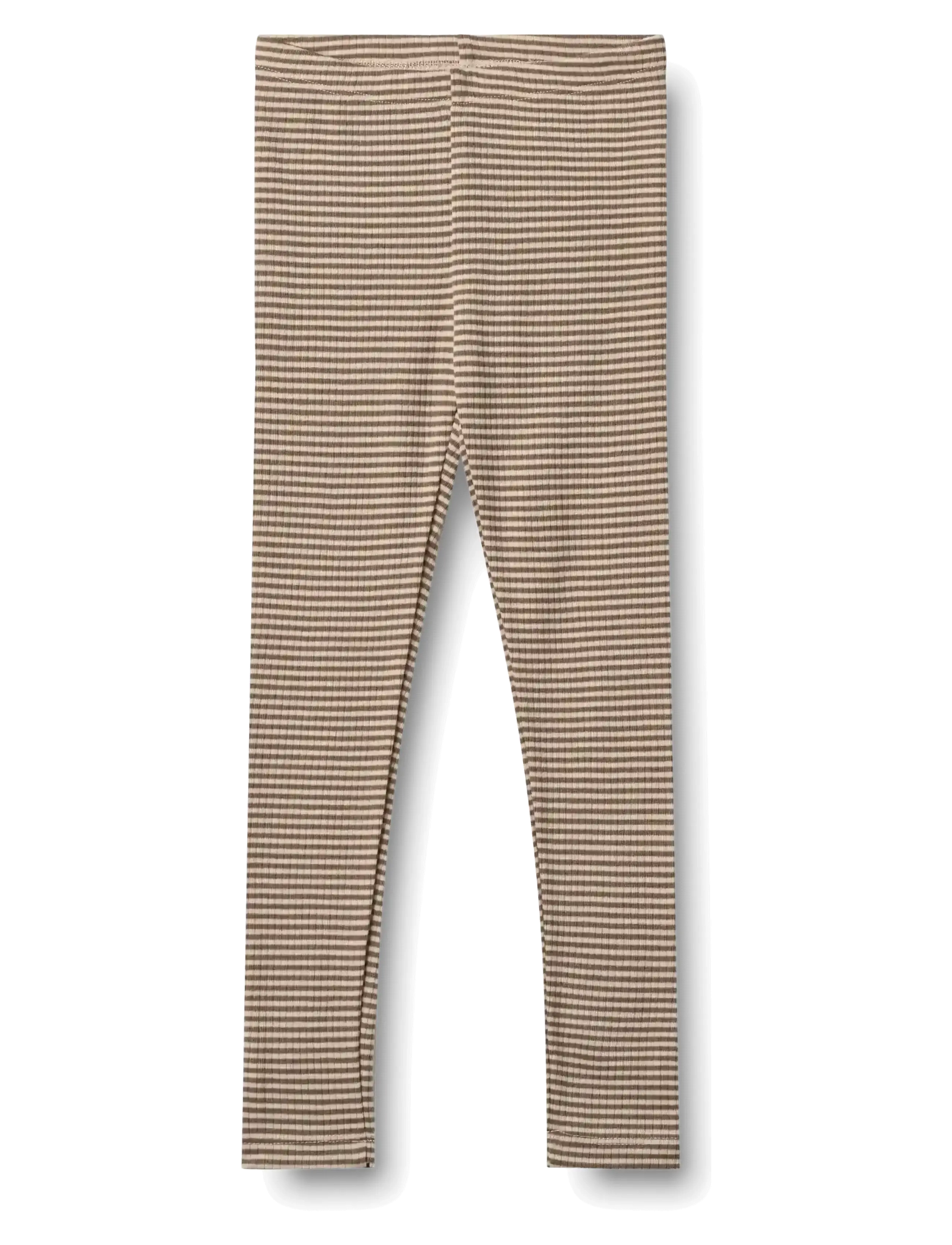 Wheat Wool Leggings Agi - Teismelised 140-176 - WOOD STRIPE / brown