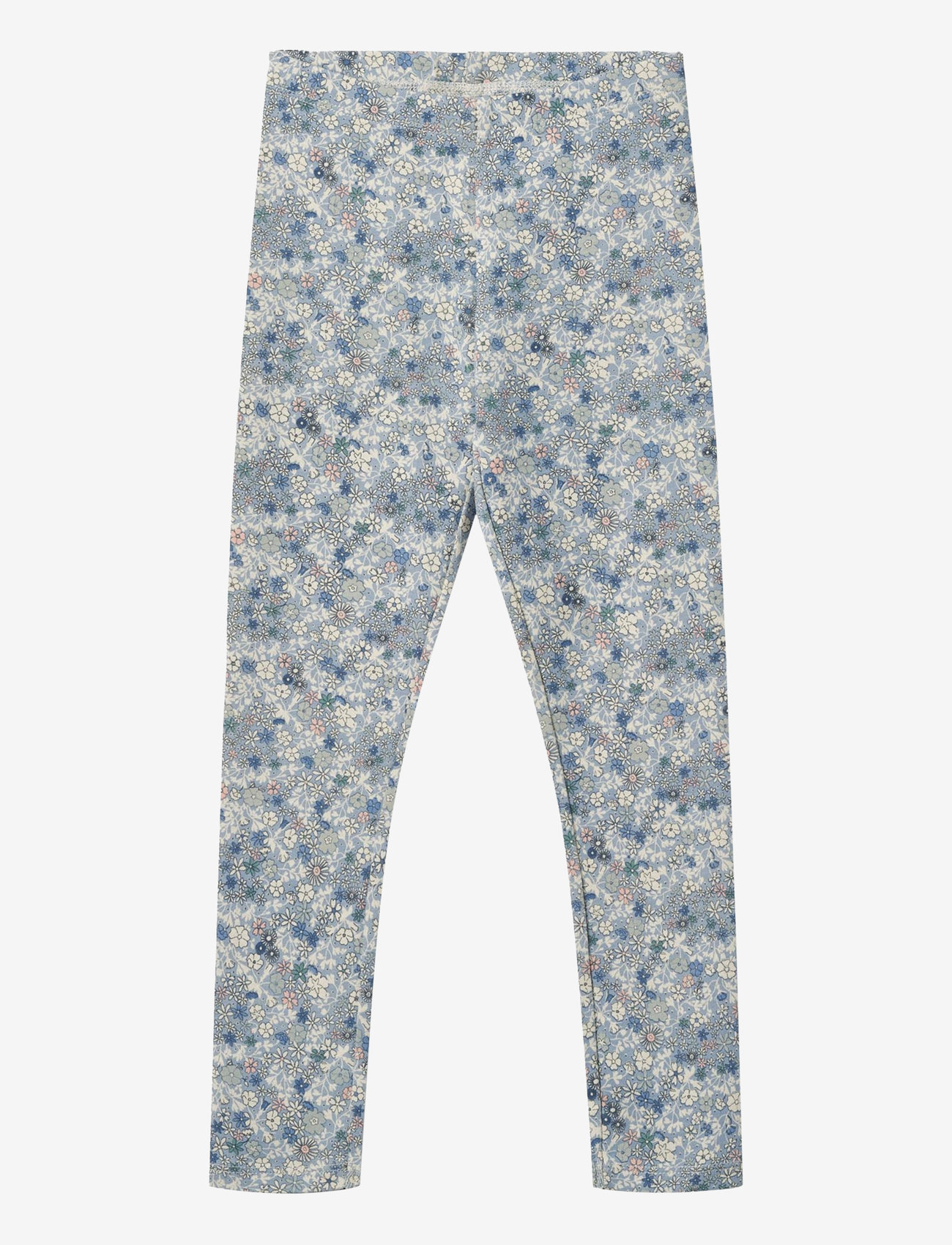 Wheat - Jersey Leggings Jules - leggings - blue summer flowers - 0