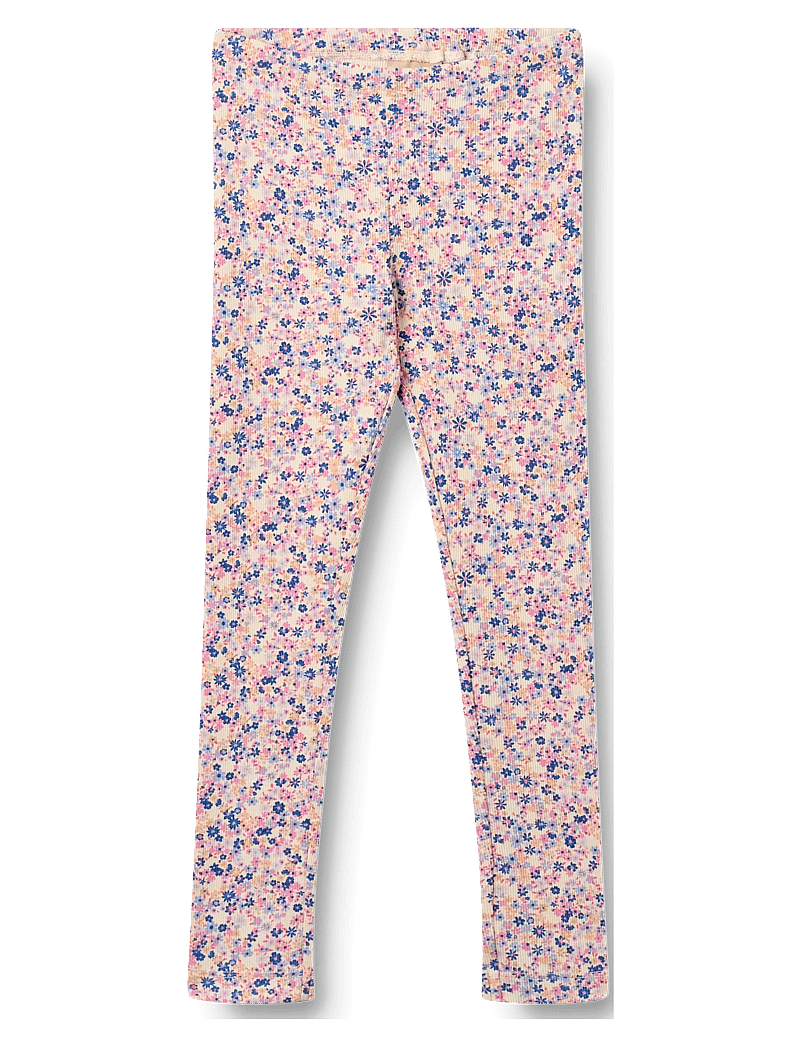 Wheat - Jersey Leggings Jules - retuusid - pink blue flowers - 0