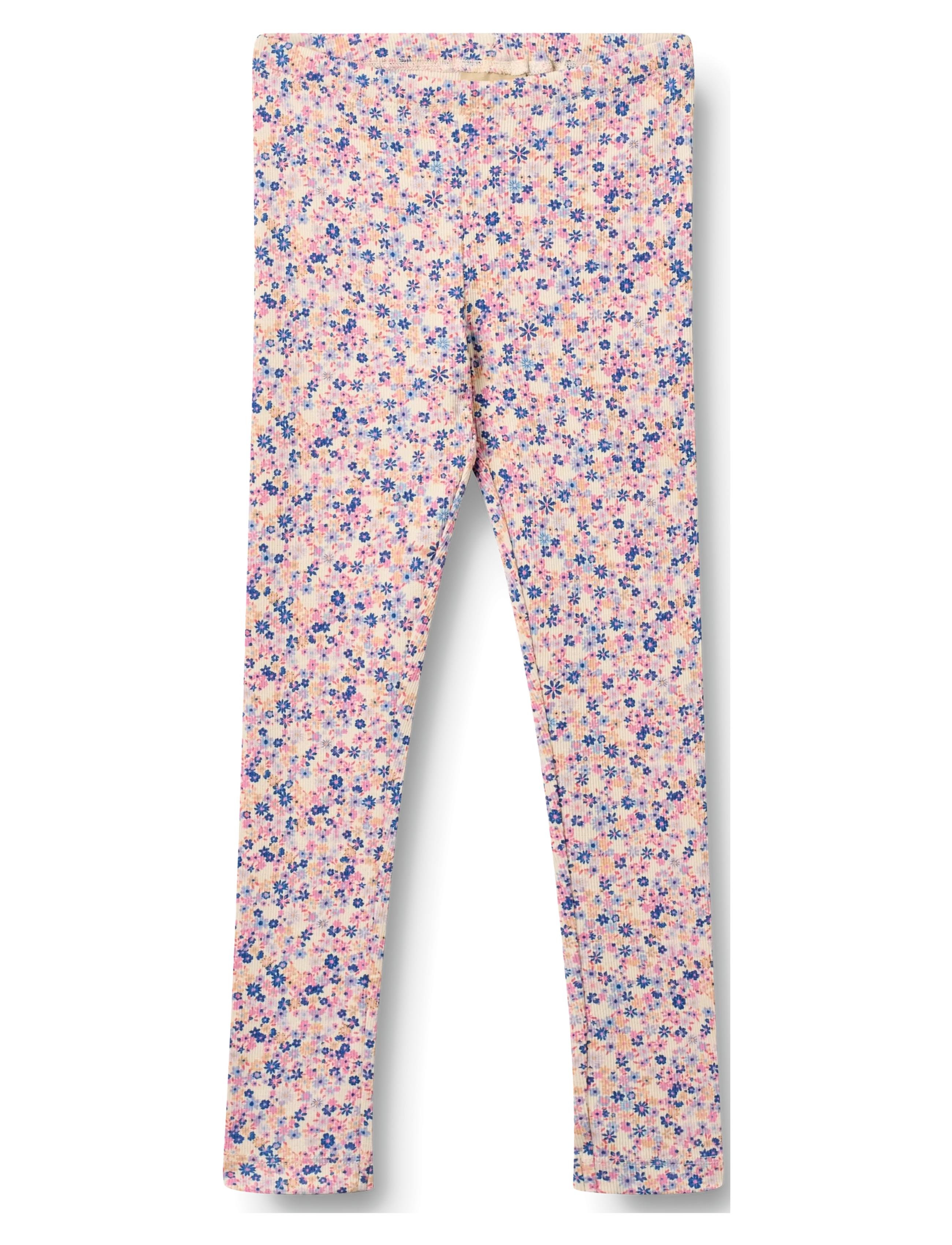 Wheat Jersey Leggings Jules - Leggings - PINK BLUE FLOWERS / pink/rose