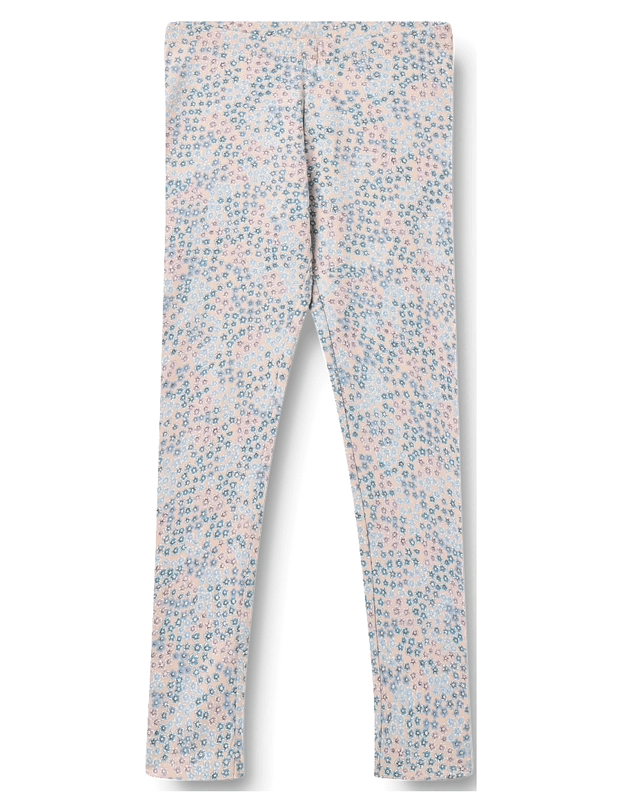 Wheat - Jersey Leggings Jules - leginsy - powder blue flowers - 0