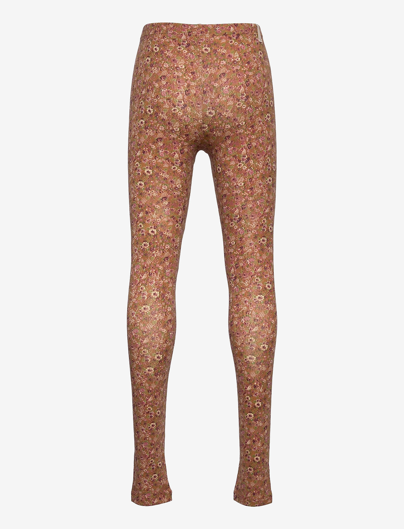 Wheat - Jersey Leggings - bronze flowers - 1