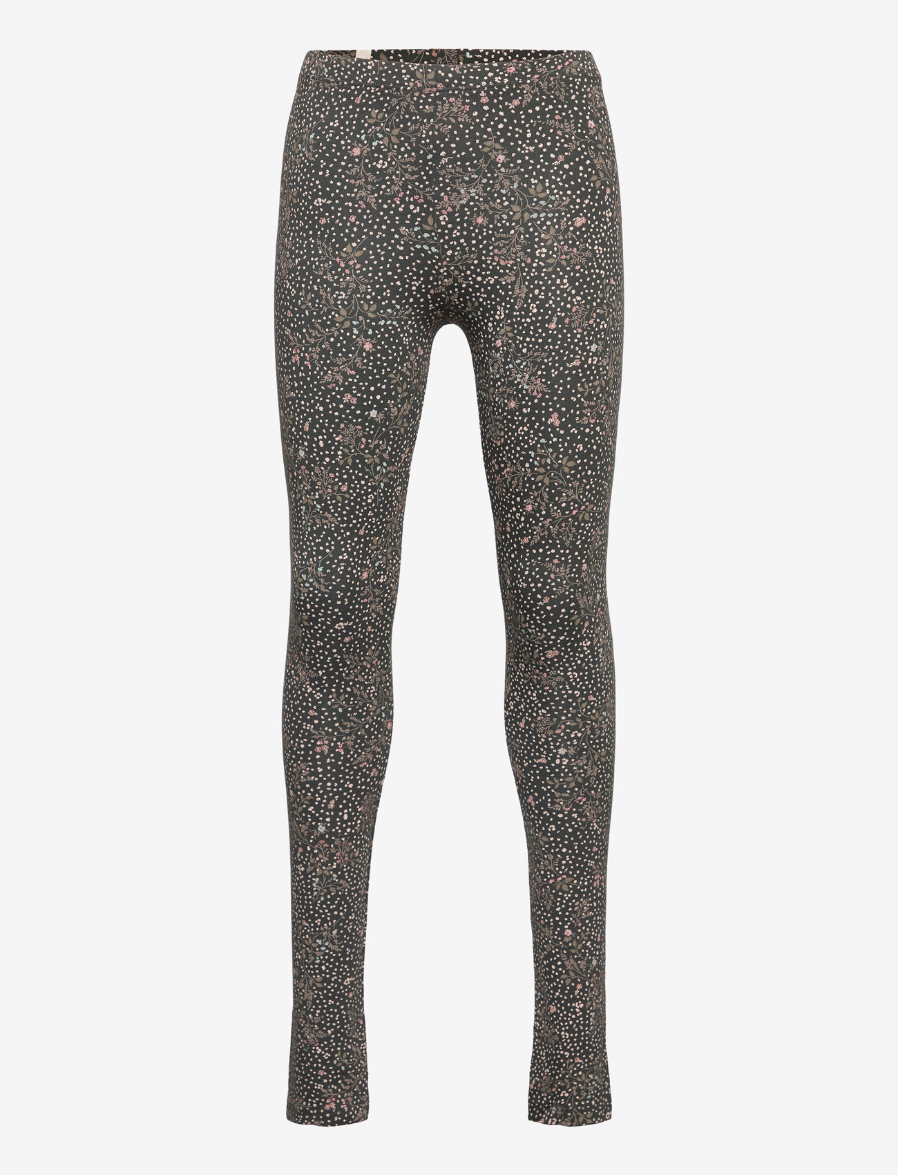 Wheat - Jersey Leggings Jules - black coal small flowers - 0